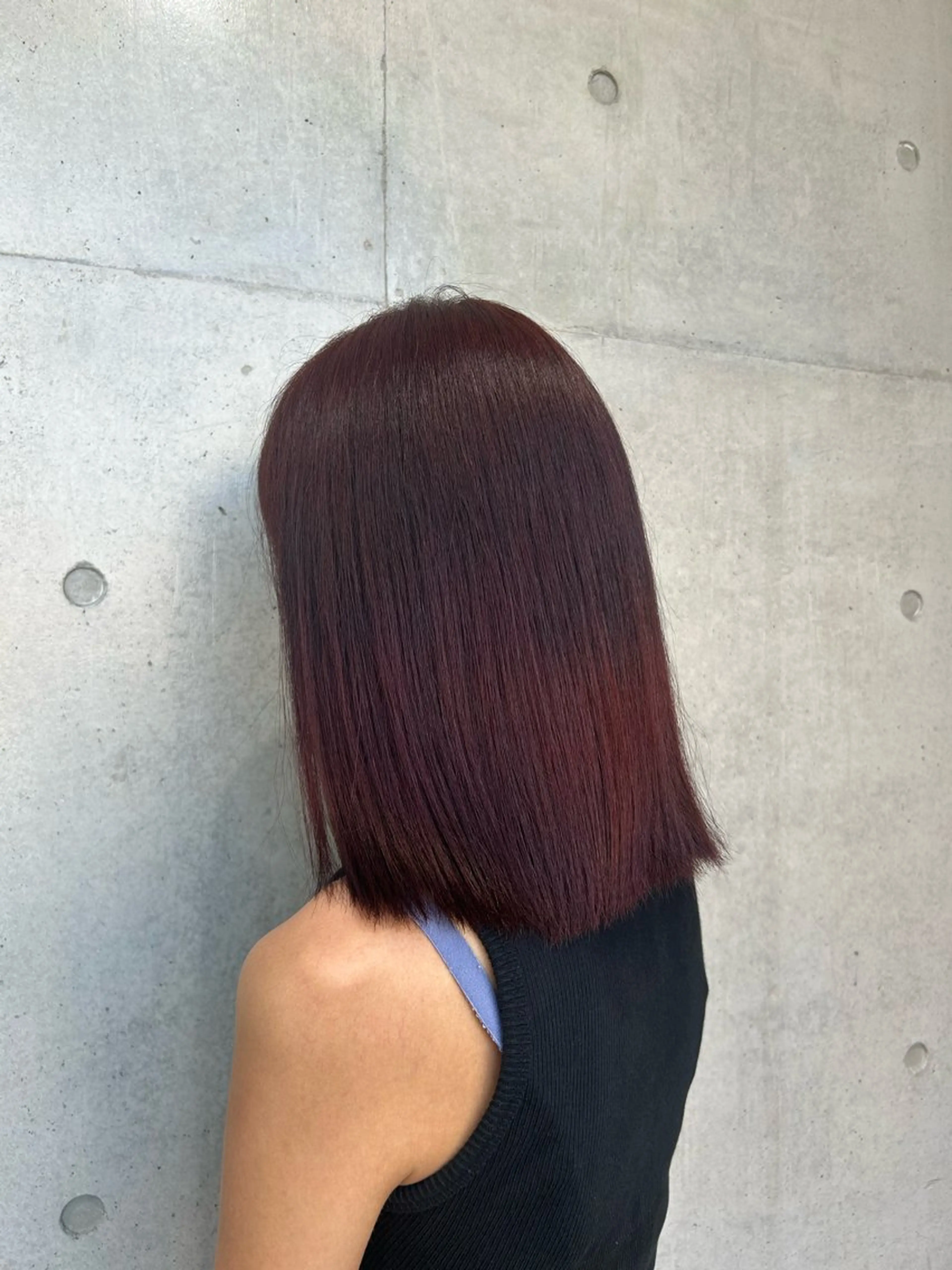 セミロング カラー ヘアアレンジ カット ヘアカラー トリートメント ボブ艶モテカラー🫧 カリンのヘアスタイル