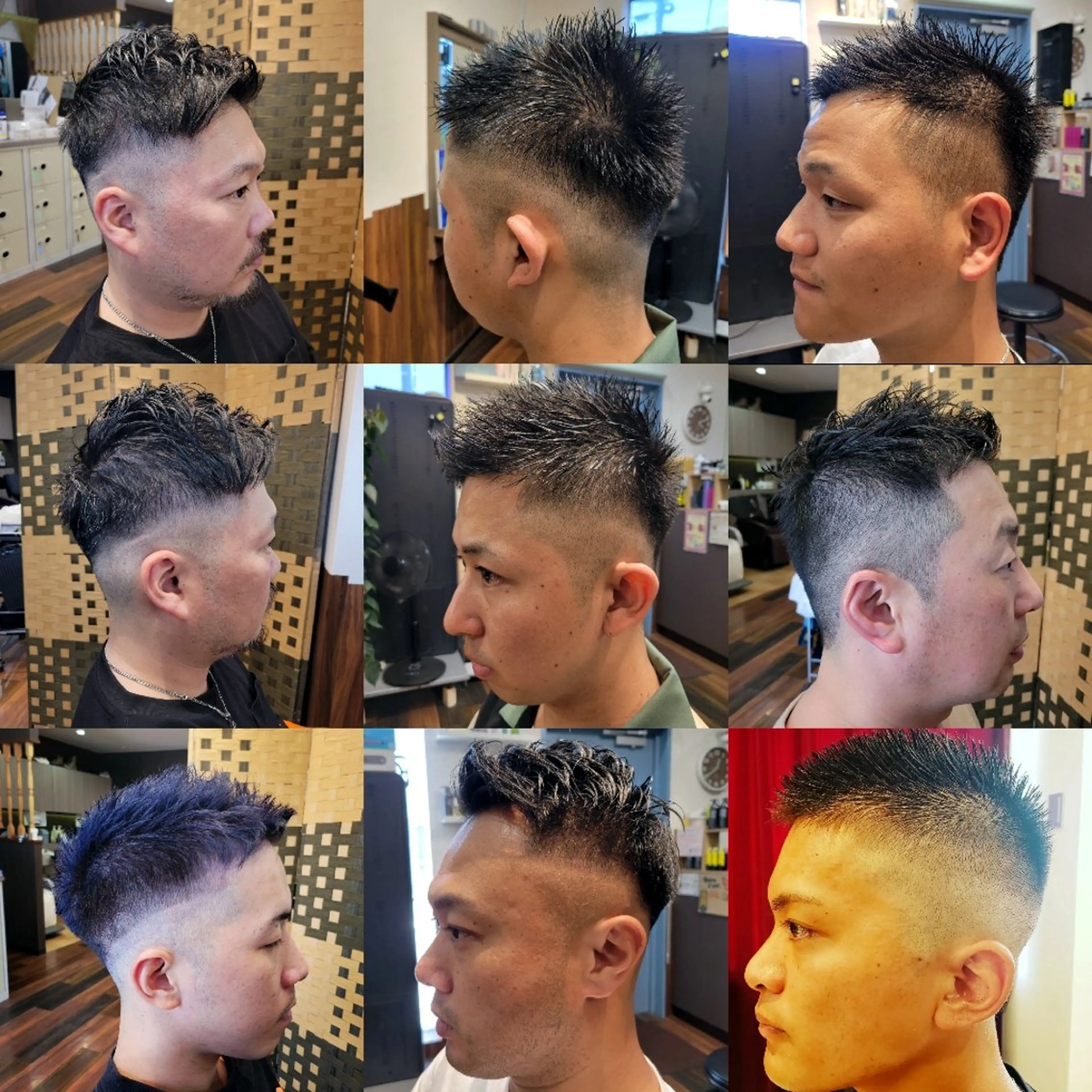 ショート メンズ アップバング フェードカット モヒカン メンズショート ソフトモヒカン notoa所属・notoa(ﾉﾄｱ) TAKAのヘアスタイル