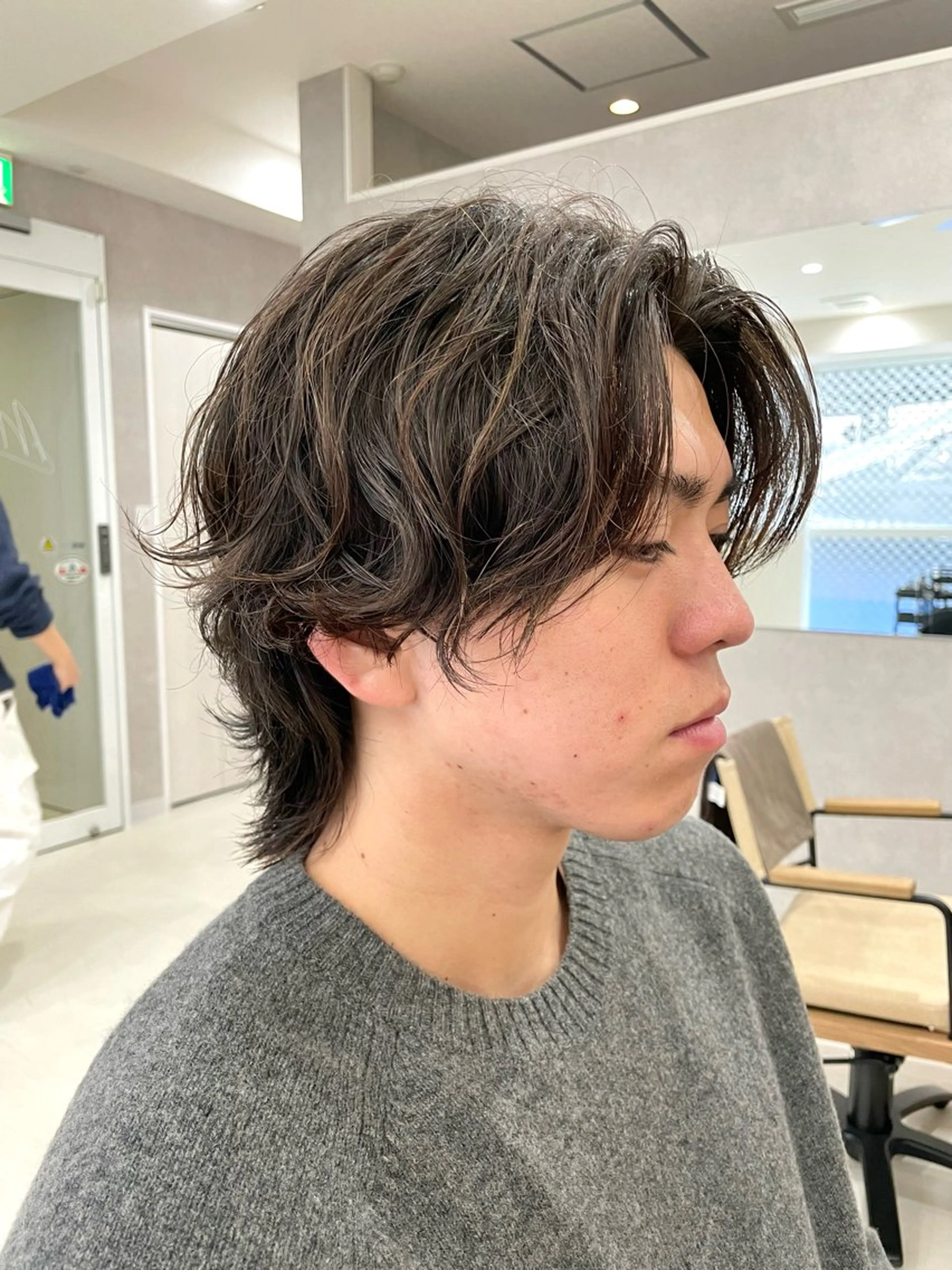 ミディアム カラー パーマ メンズ 【東北メンズヘア1 位受賞🥇】本間祐太のヘアスタイル