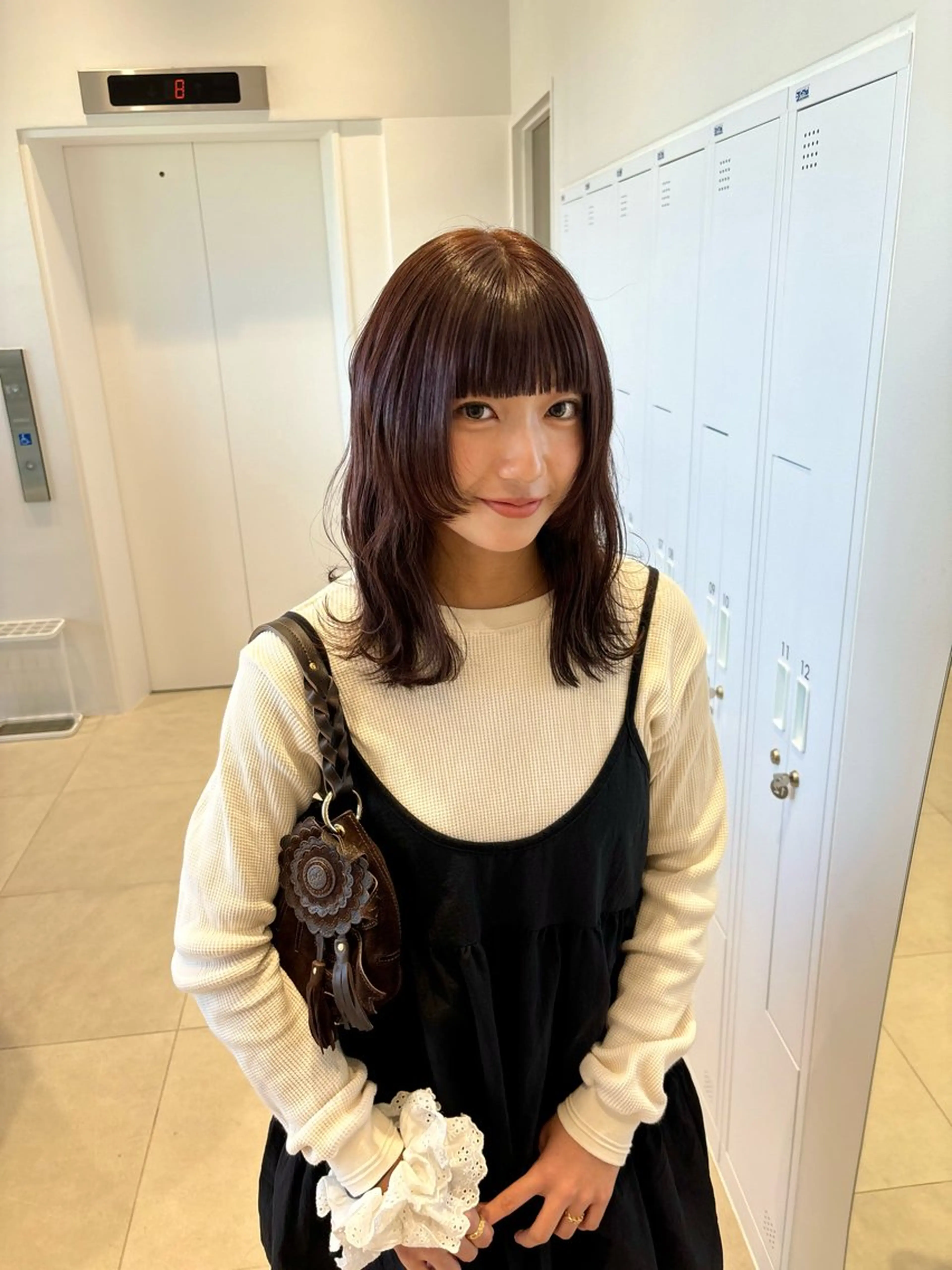 ミディアム カット ヘアカラー トリートメント 東京の技術を 京都で✂︎🕊️💖のヘアスタイル