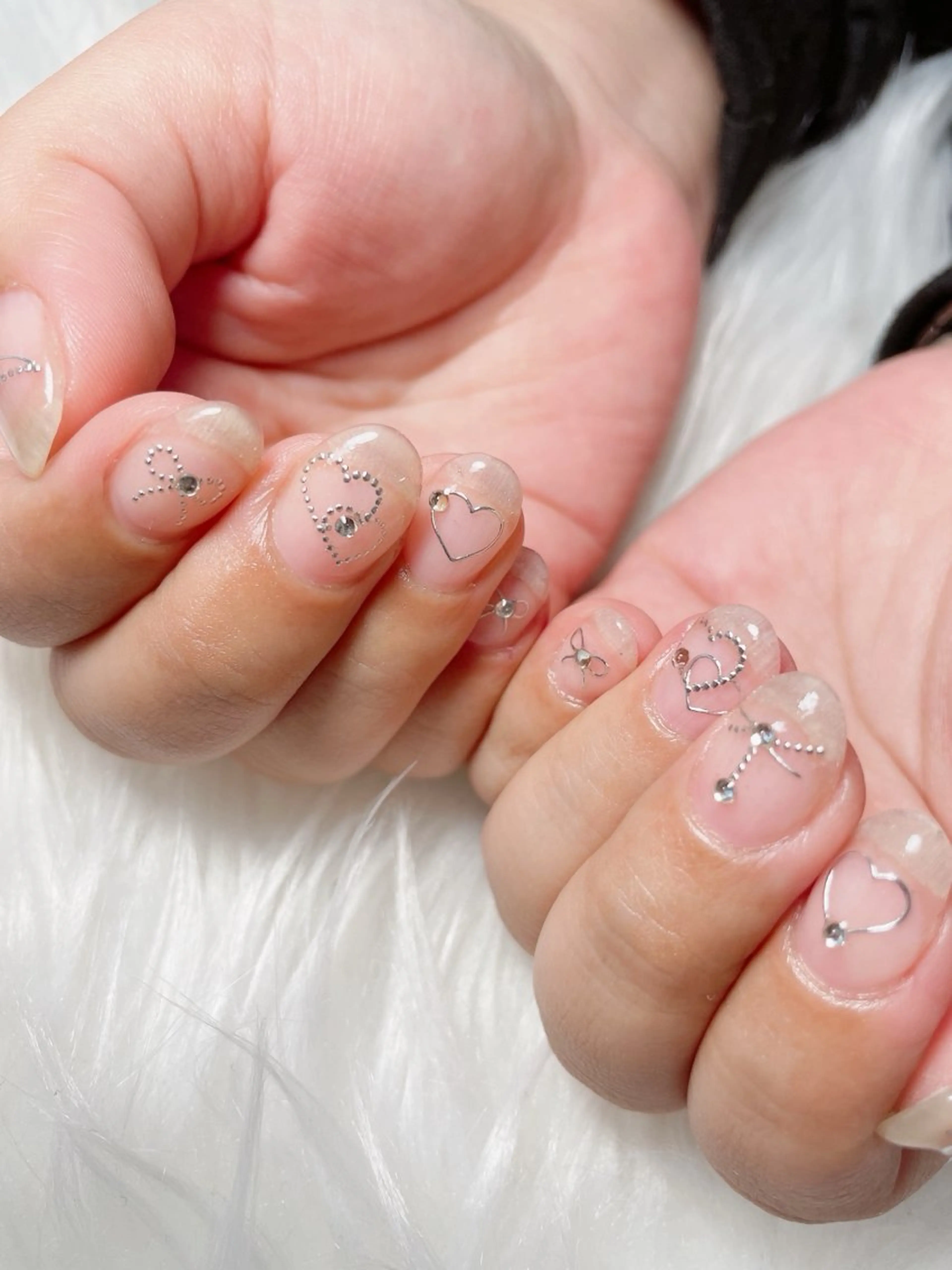 ネイル クリアネイル 持ち込み nailsalon Rinのネイルデザイン