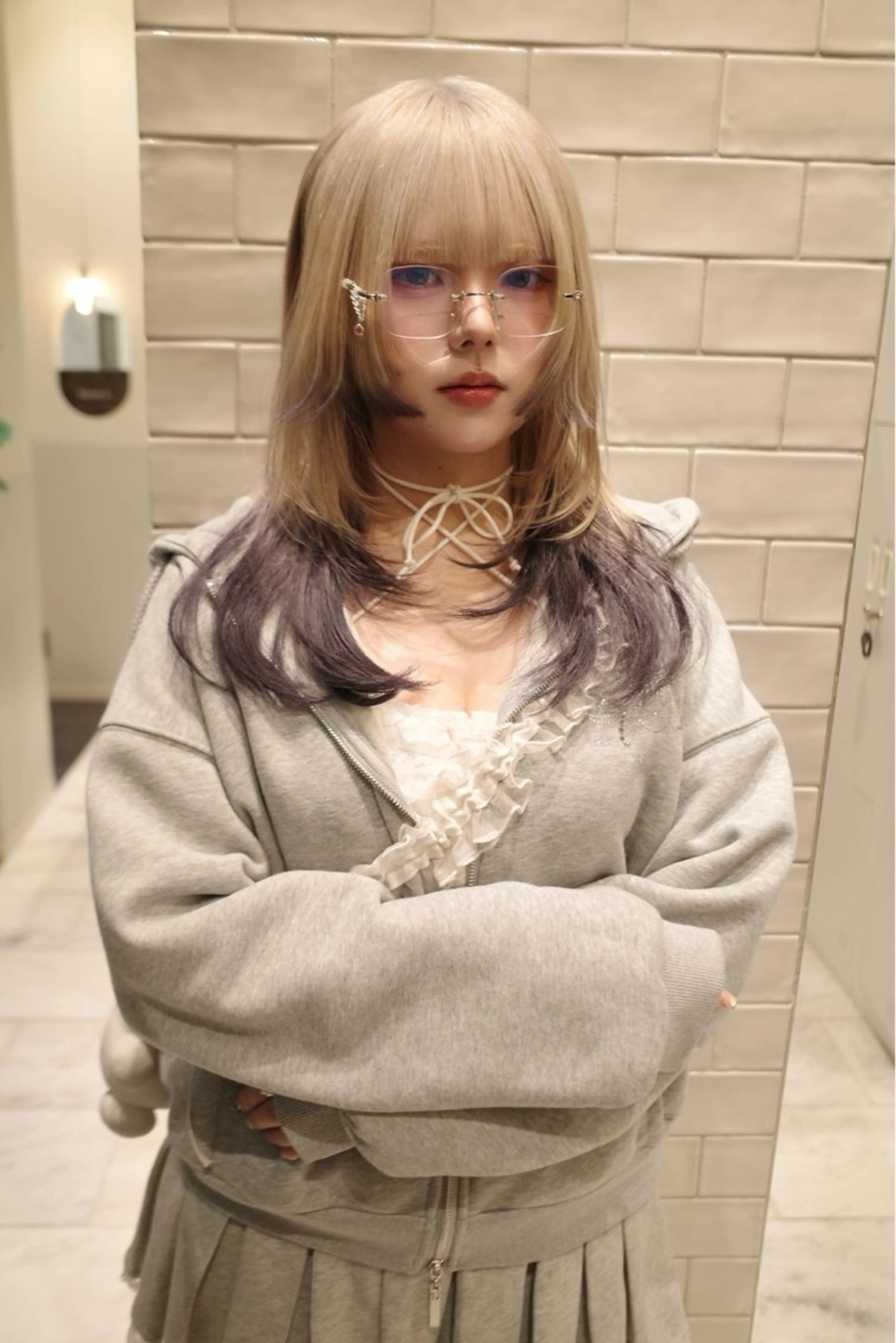 ミディアム カラー カット ヘアカラー トリートメント SALOWIN所属・ブリーチ✨ ボブ✨レイヤーのヘアスタイル