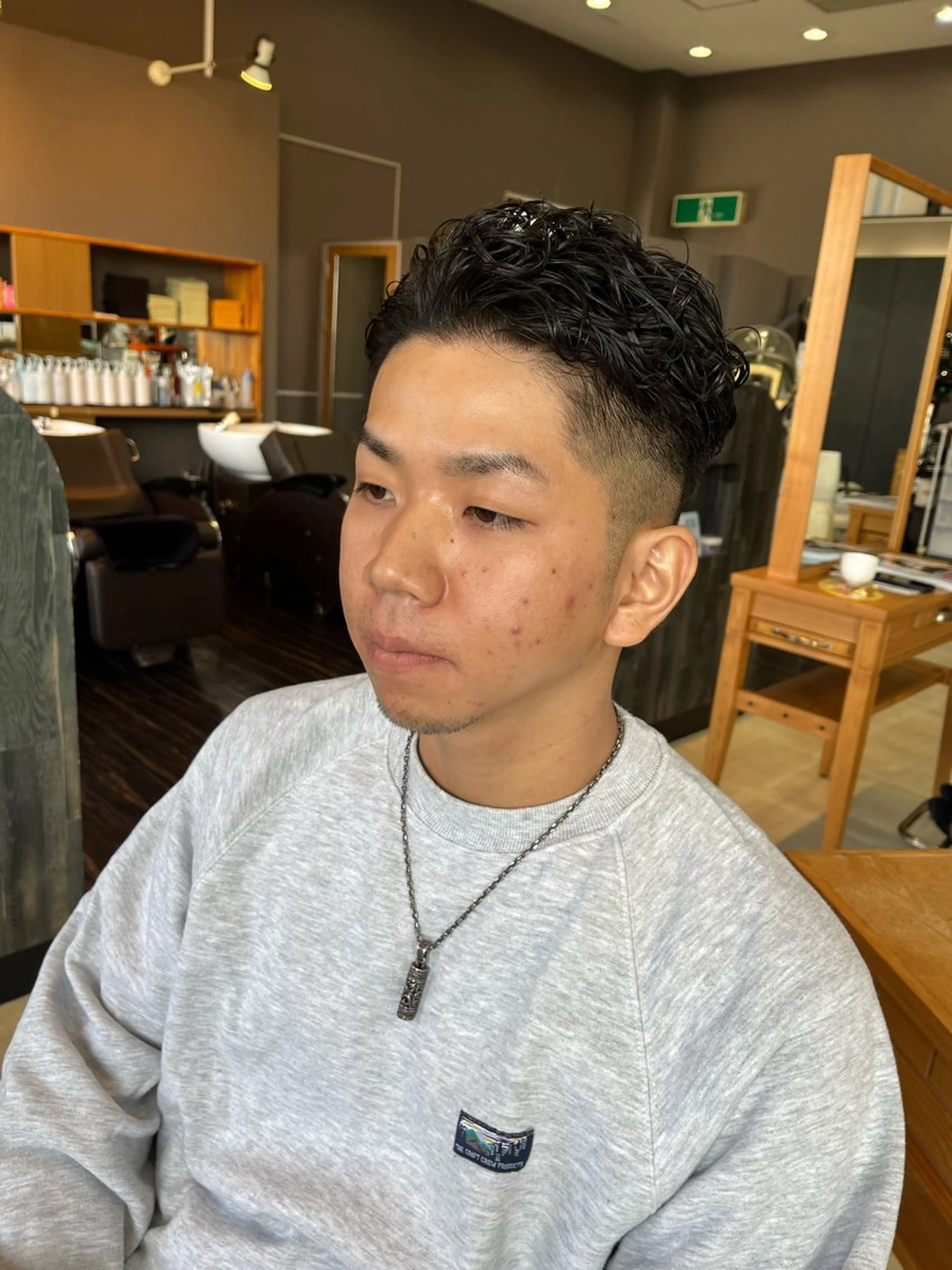 ショート パーマ メンズ メンズパーマ カット パーマ ツイスパ✨ウルフ✨が 大得意‼️安田海斗のヘアスタイル