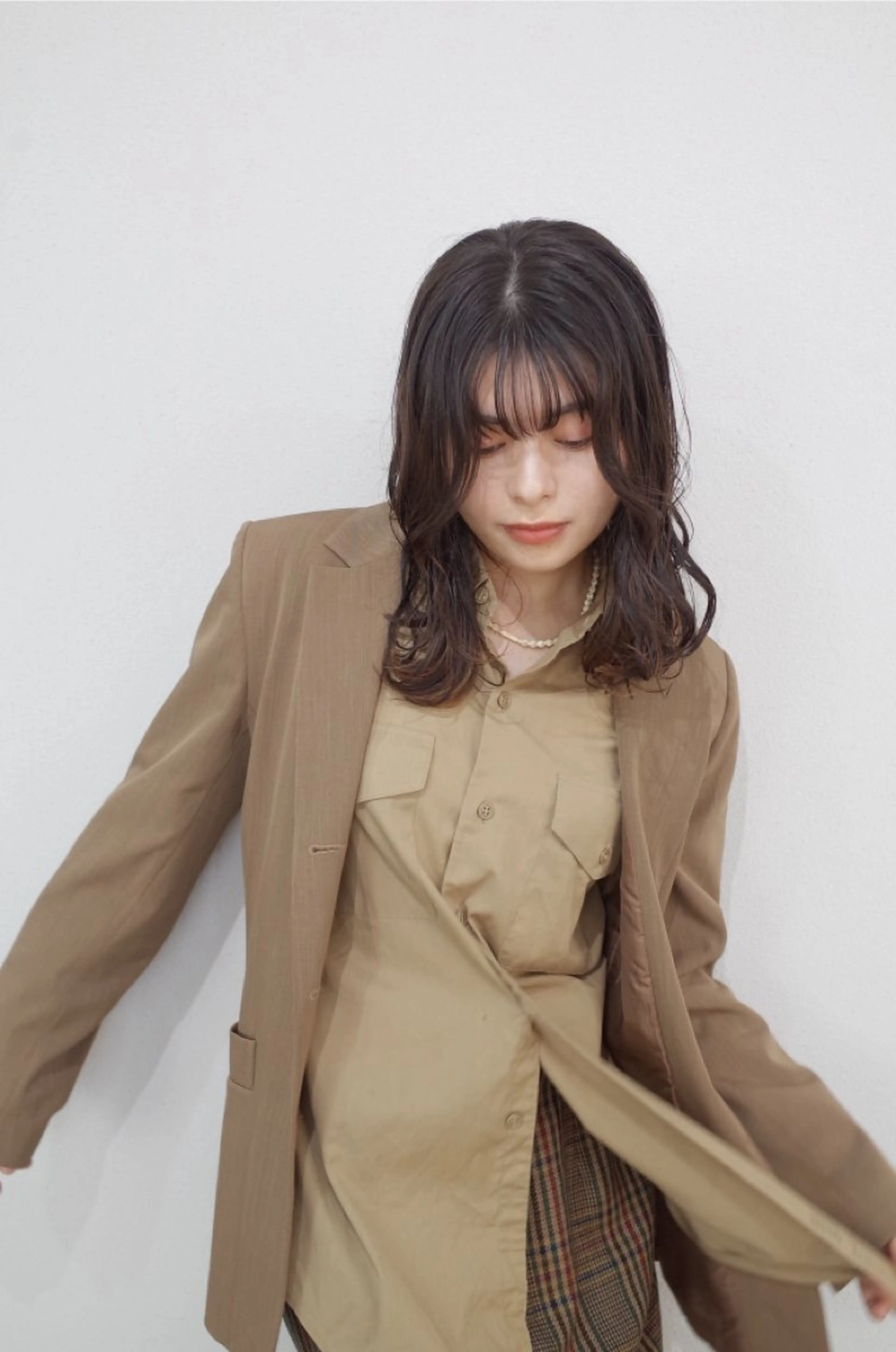 ミディアム 京都/カラー/松野 翔のヘアスタイル