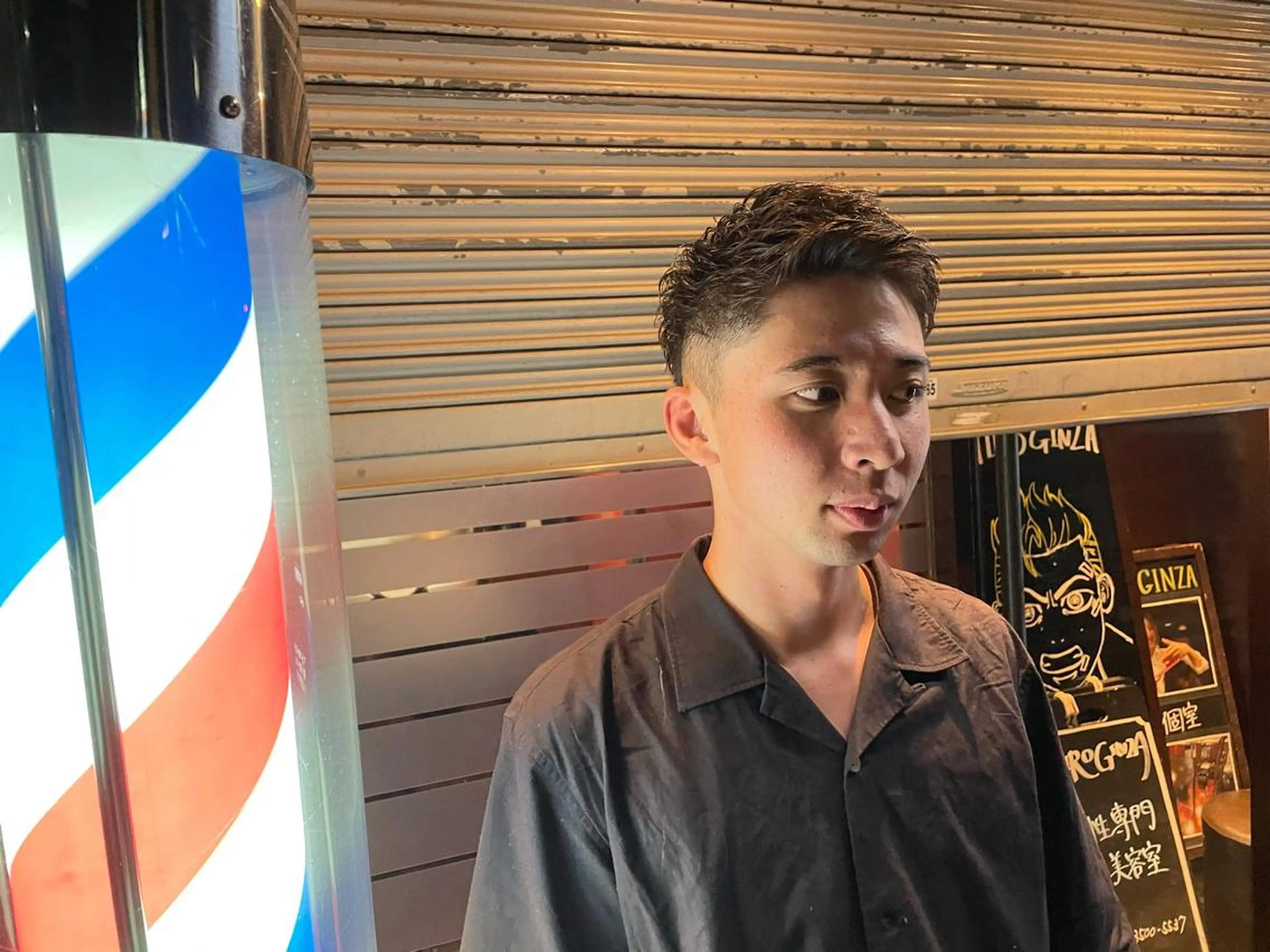 ショート ヒロ銀座バーバーショップ広島本店所属・中越 仁一郎のヘアスタイル