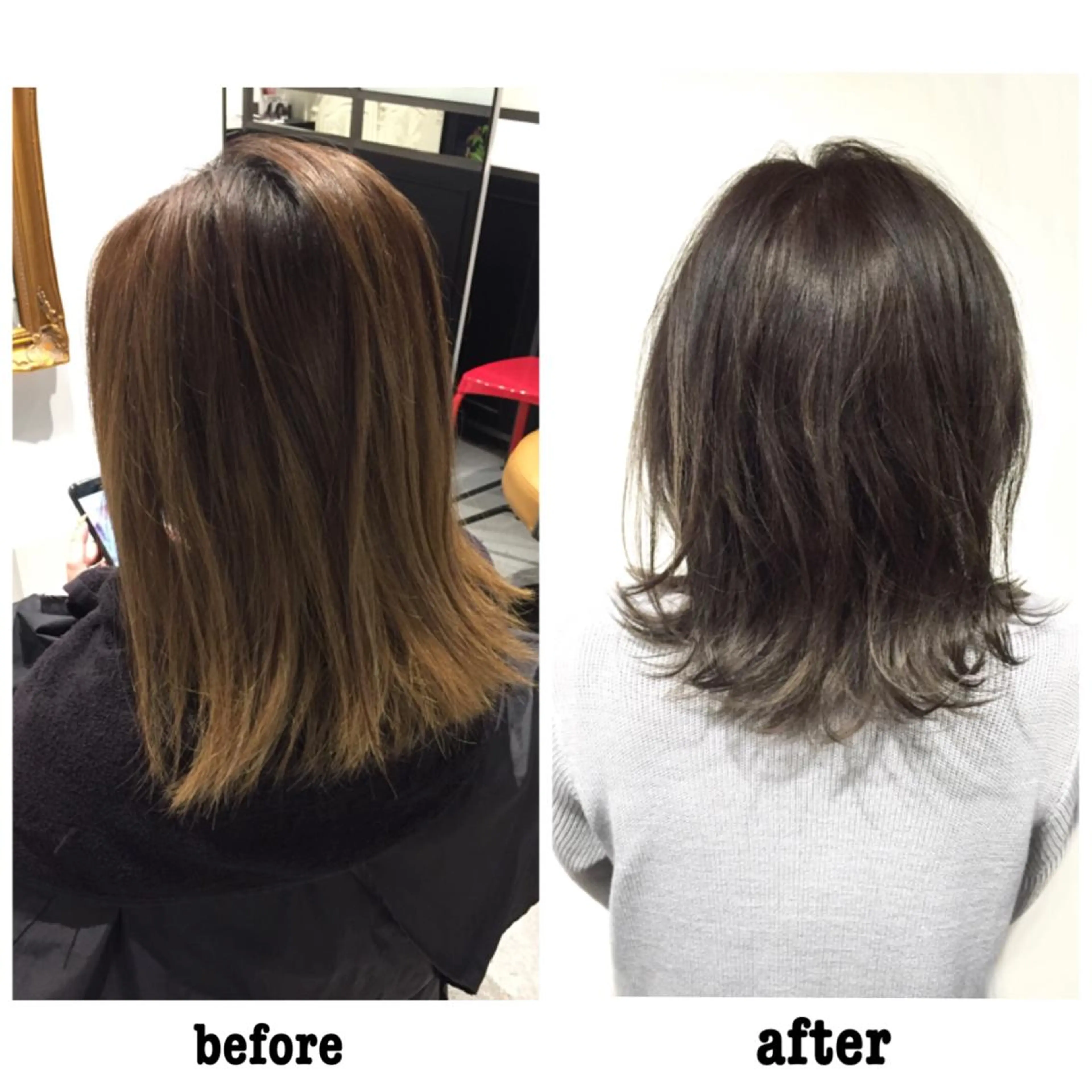 ショート ミディアム セミロング ロング カラー グラデーションカラー グレージュ パパで店長な戸田 健治【ショートヘア】のヘアスタイル