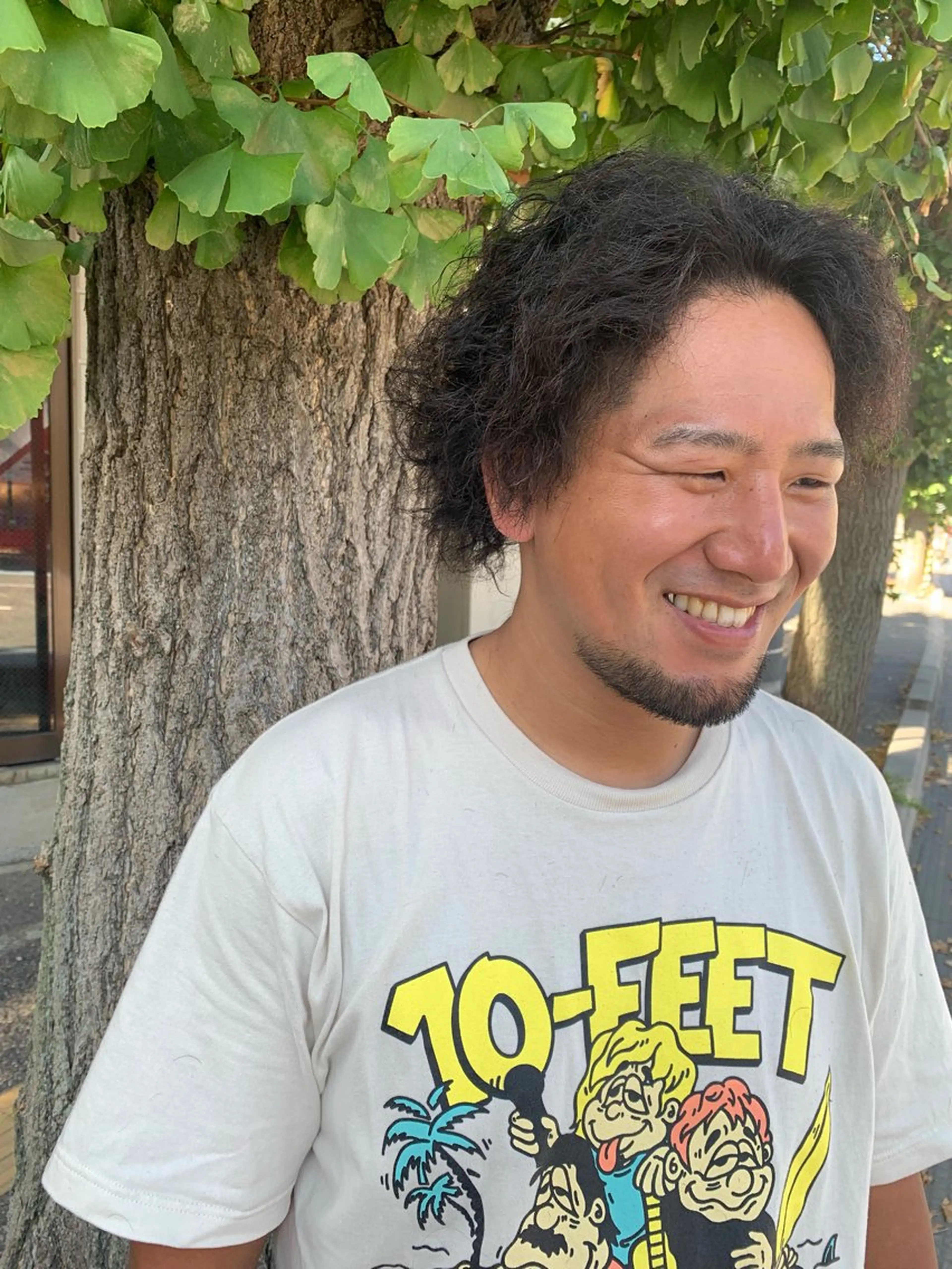 ミディアム パーマ メンズ カット パーマ 宮嶋 勇輔のヘアスタイル