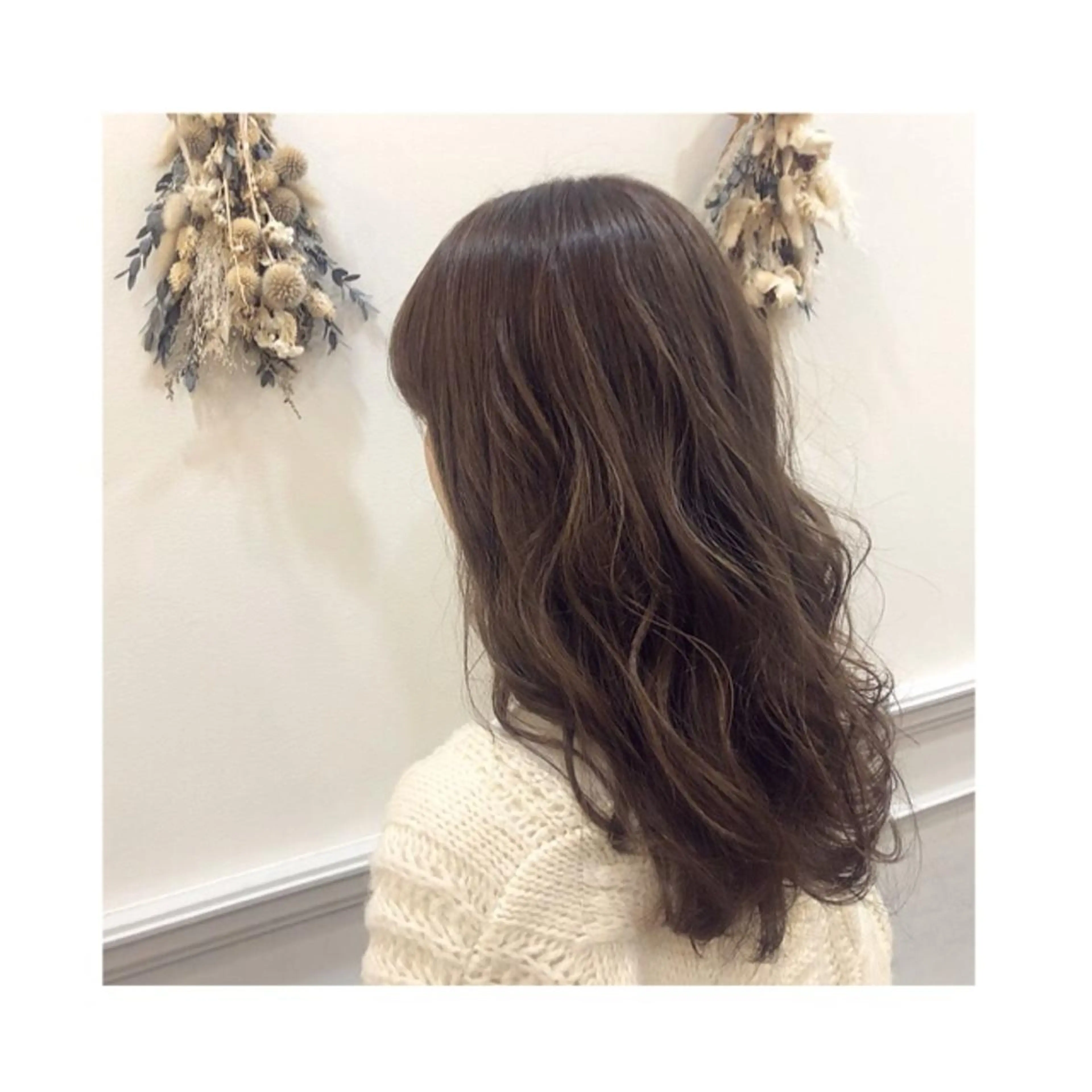 セミロング ヘアカラー トリートメント ❁⃘ ち だ り さ ❁⃘のヘアスタイル