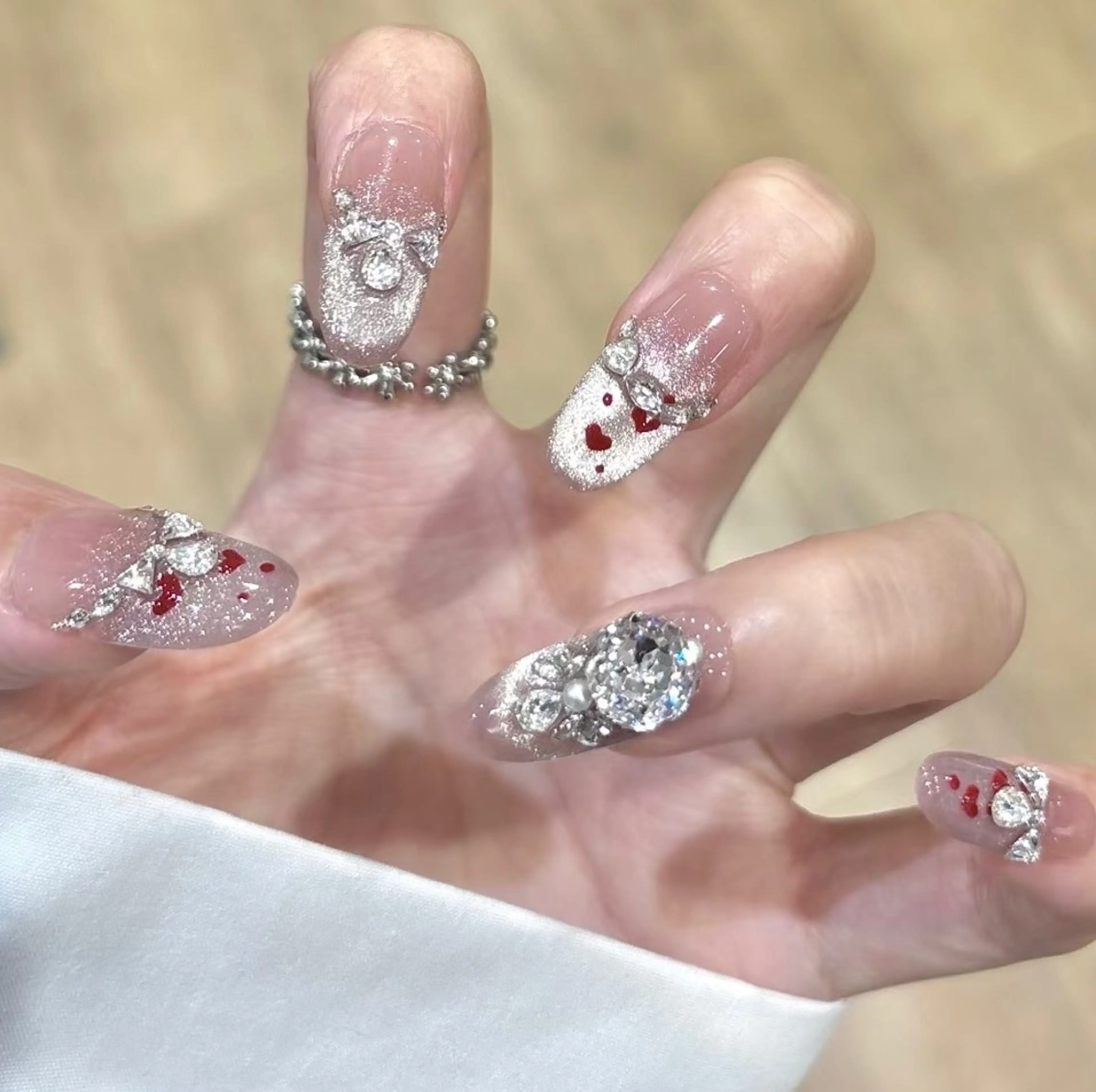 ネイル Miu Miu 🎀 長さだし專門のネイルデザイン