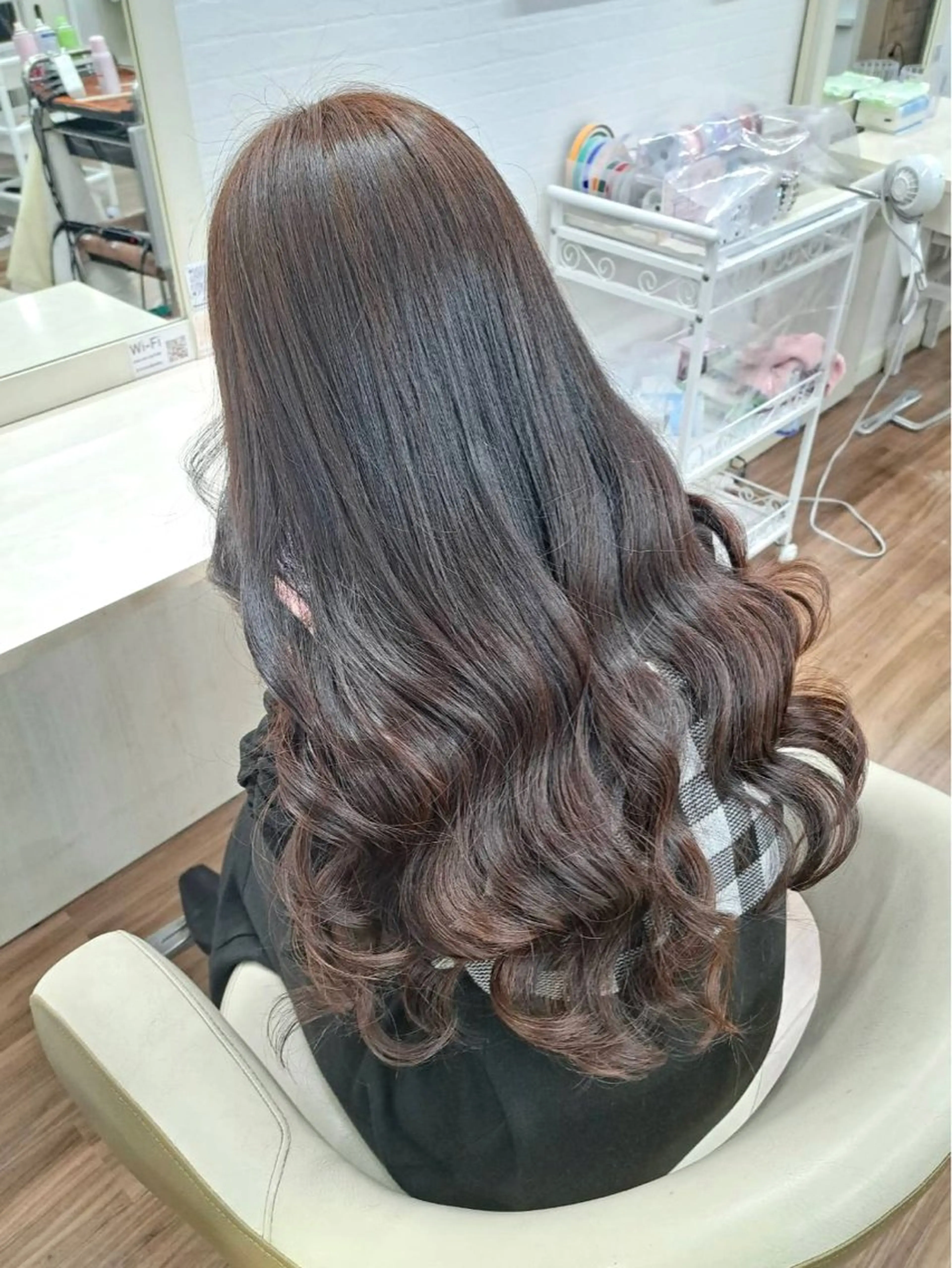 ロング ヘアアレンジ ヨシンモリ 韓国風ヘア ヘアセット GLOSS 心斎橋 山上のヘアスタイル