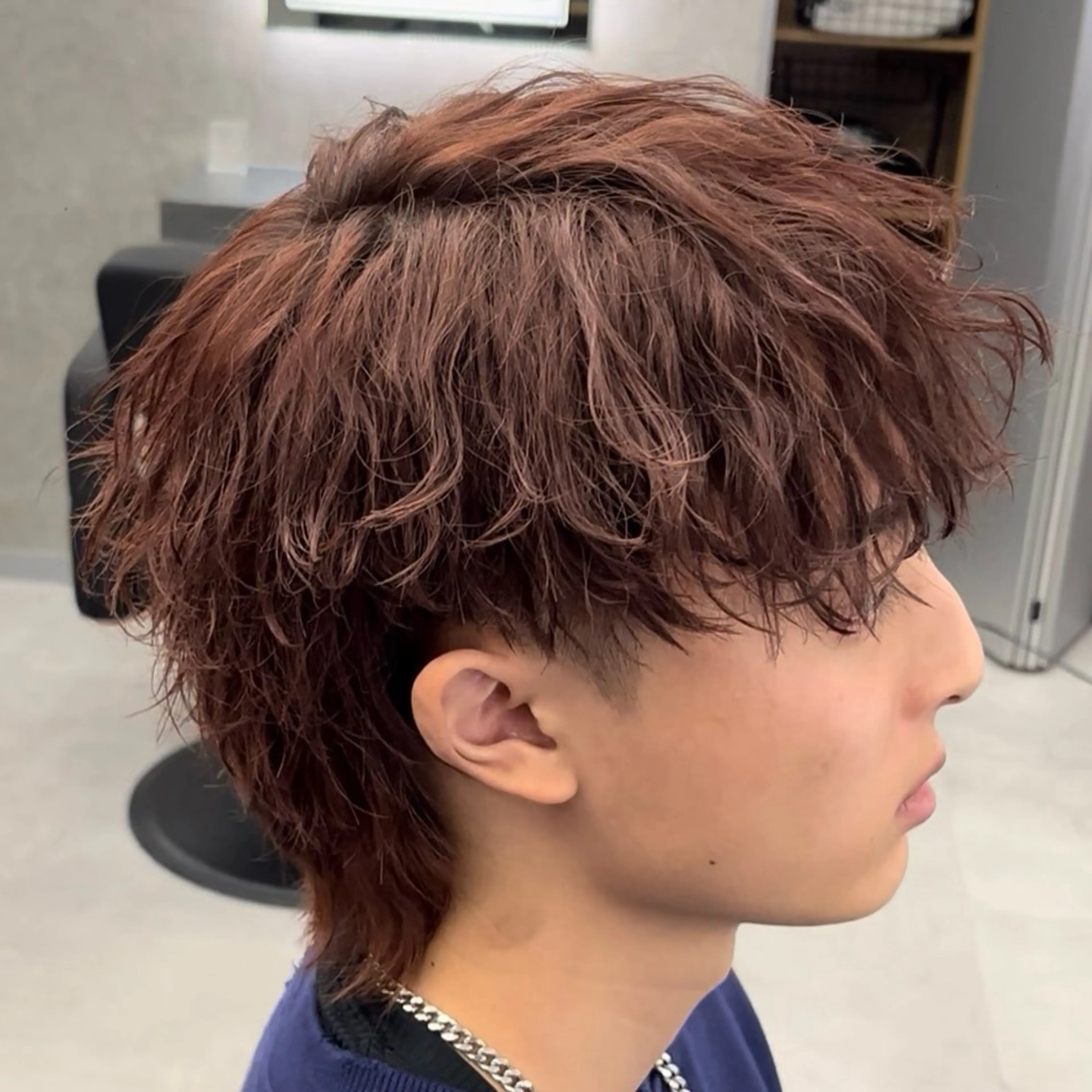 ショート カラー ヘアアレンジ メンズ ブラウンカラー レッドカラー レッドブラウン カット ヘアカラー ヘアセット 【札幌メンズ特化】 🔥RIKU🔥のヘアスタイル