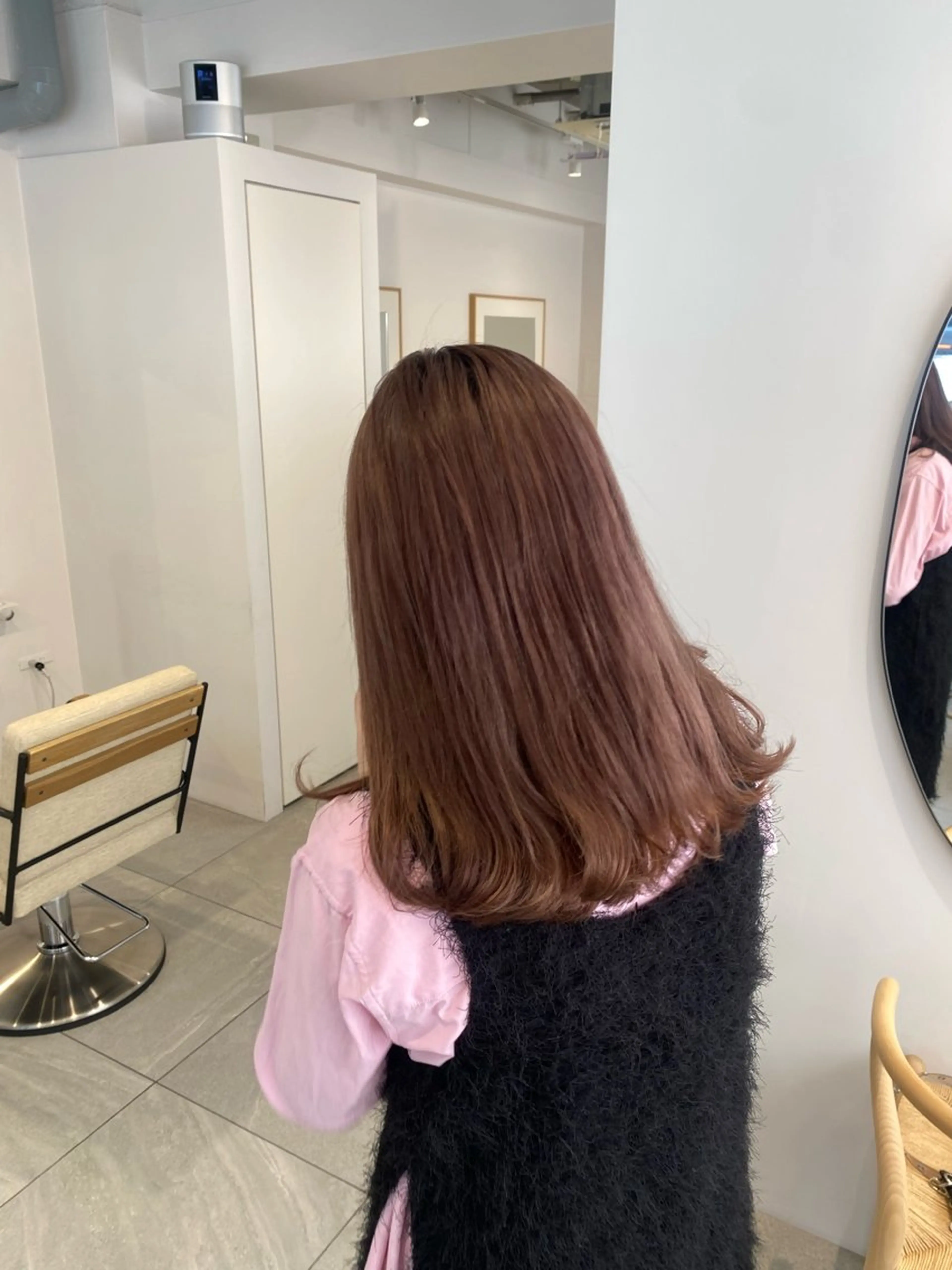 セミロング カラー knock所属・knock　國友 華乃のヘアスタイル