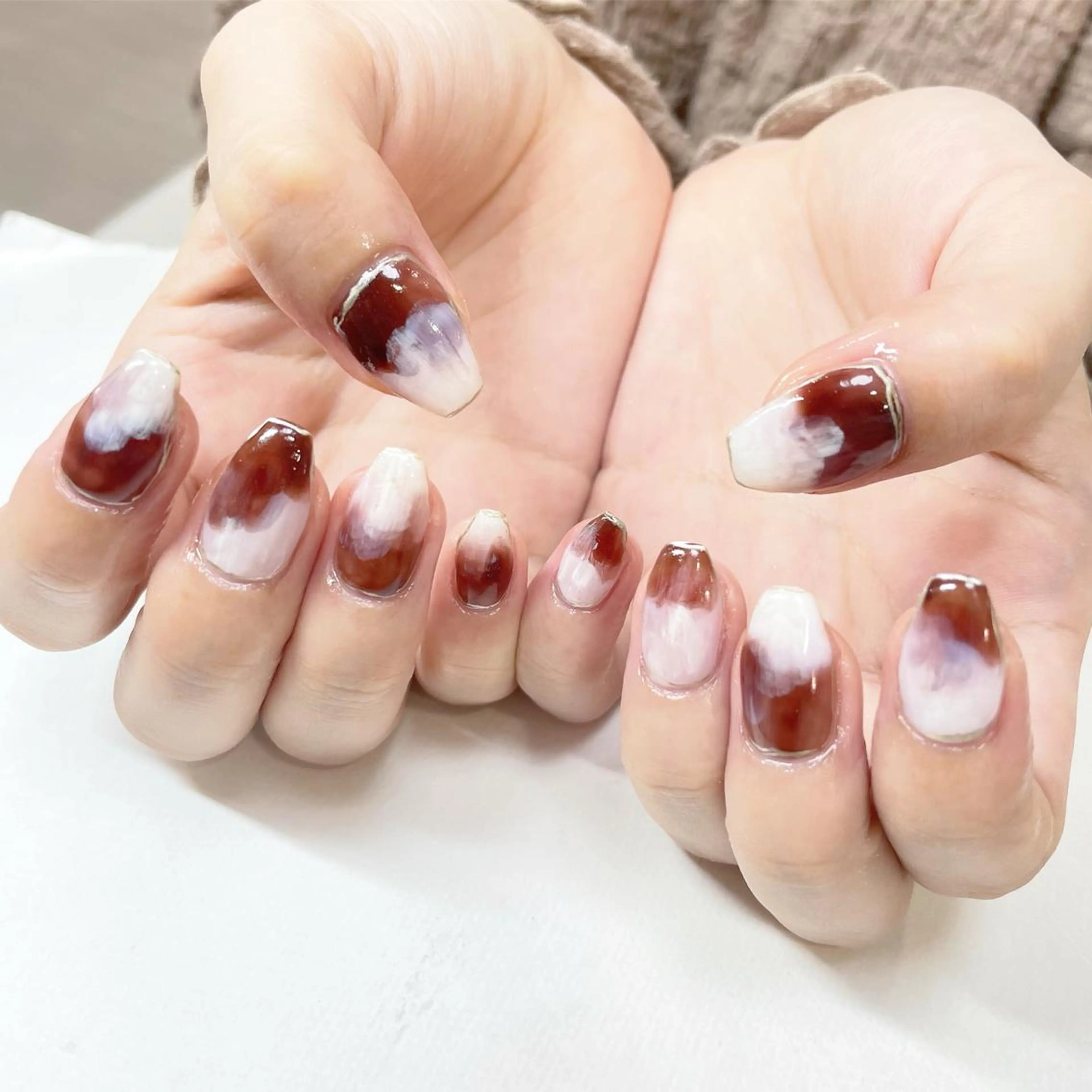 ネイル ニュアンスネイル ハンドネイル フットネイル Minami 🍓のネイルデザイン