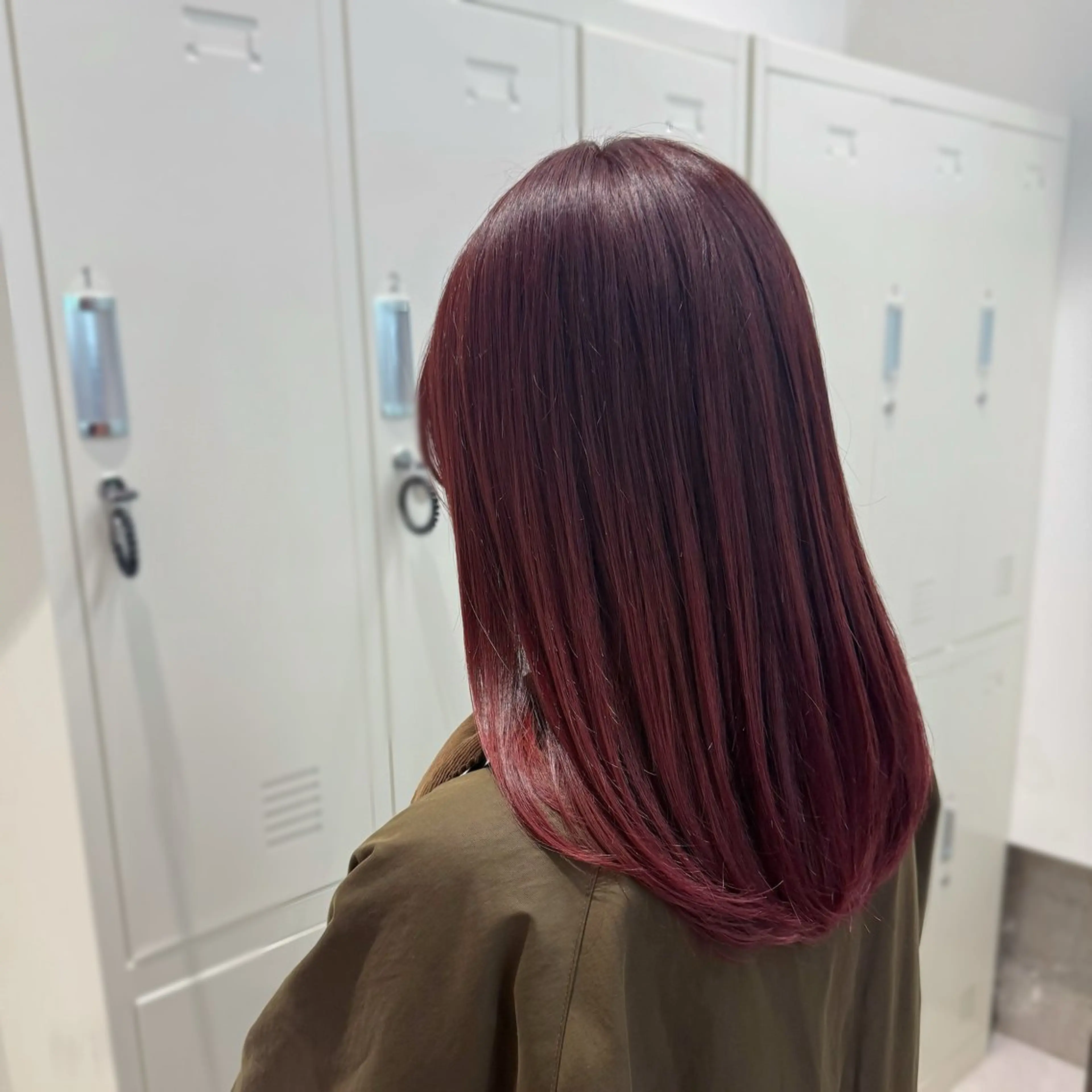 セミロング カラー ブリーチ カット ヘアカラー トリートメント 縮毛矯正+モテカラー 🎀✨mihoのヘアスタイル
