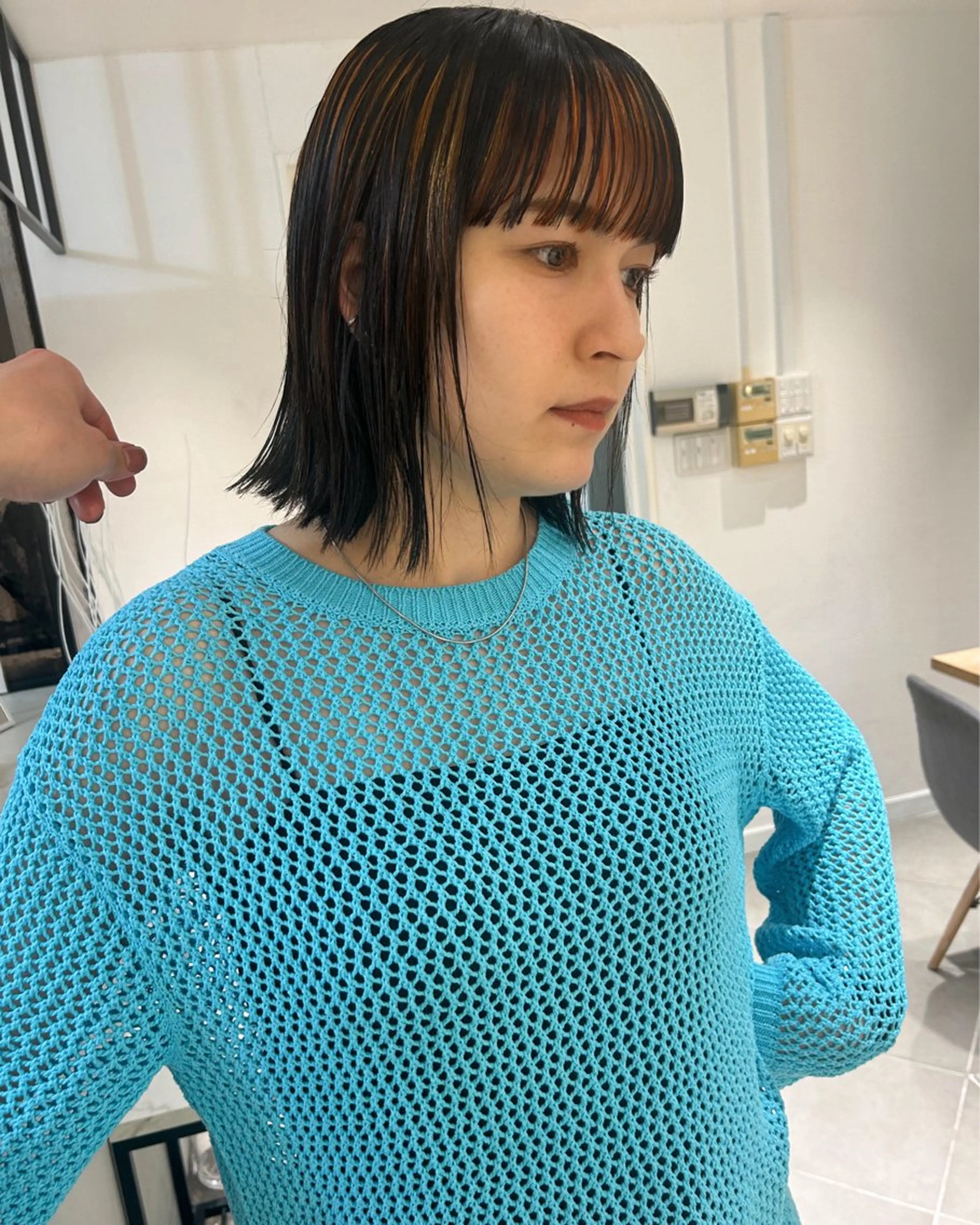 ショート カラー ハイライトカラー ハイライト カット ヘアカラー トリートメント Loom.所属・村上雅人 ナチュラルモードのヘアスタイル