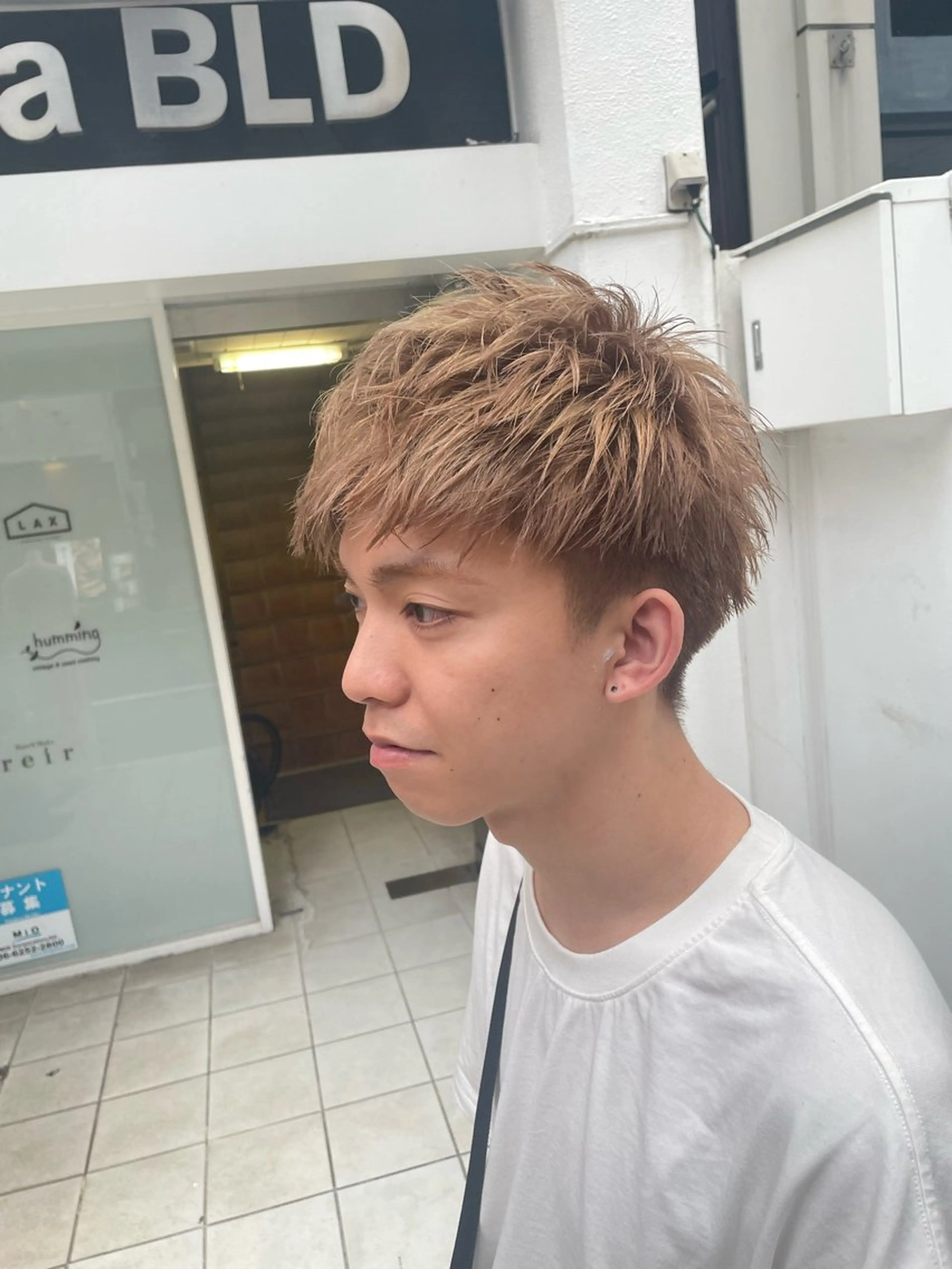 カラー メンズ センターパート マッシュ メンズパーマ メンズツイストパーマ ツーブロック カット ヘアセット フリーランスシェアサロンルレイル所属・心斎橋/メンズ /ルレイル/地形真希のヘアスタイル