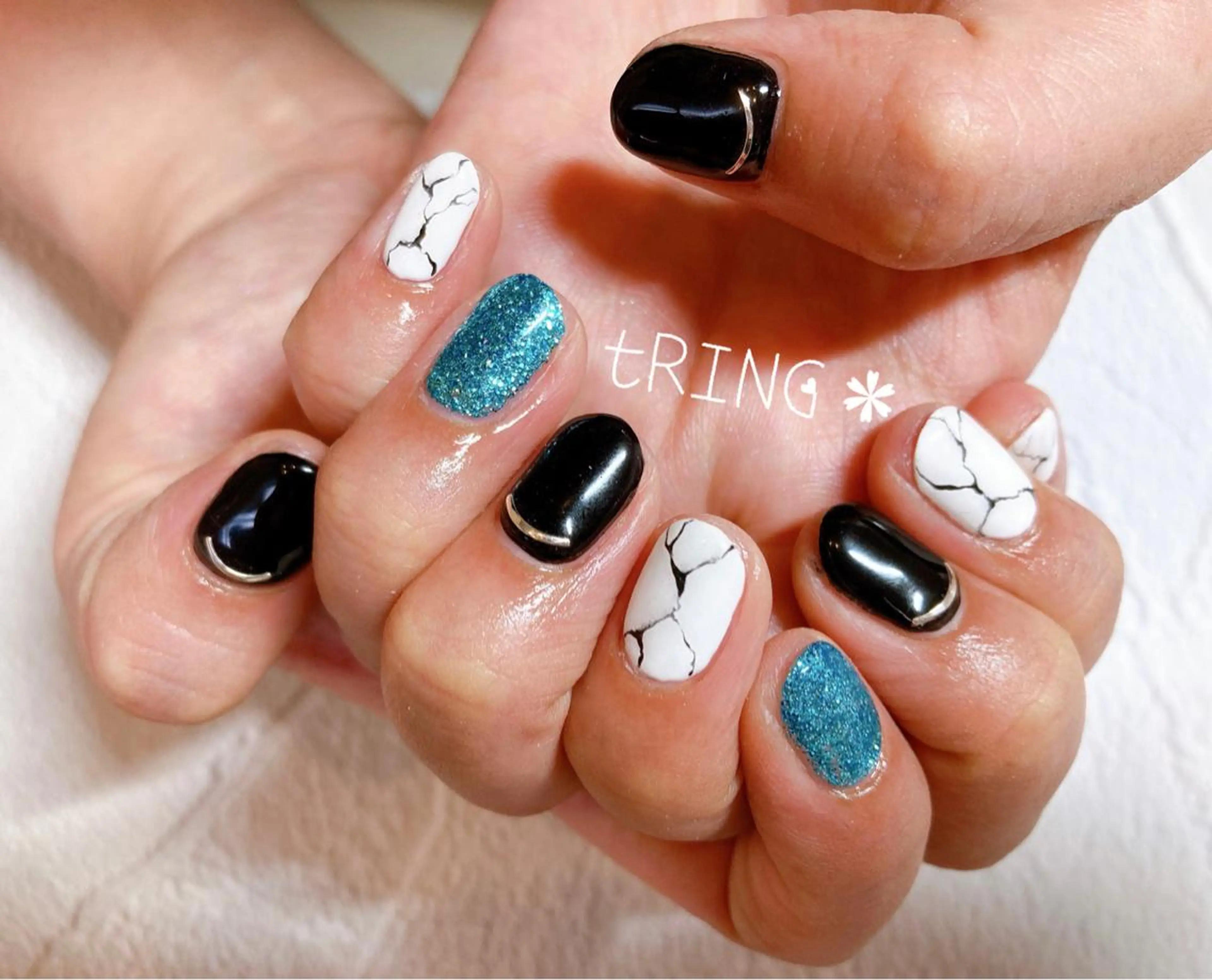 ネイル ハンドネイル tRING＊ しいの木台のネイルデザイン