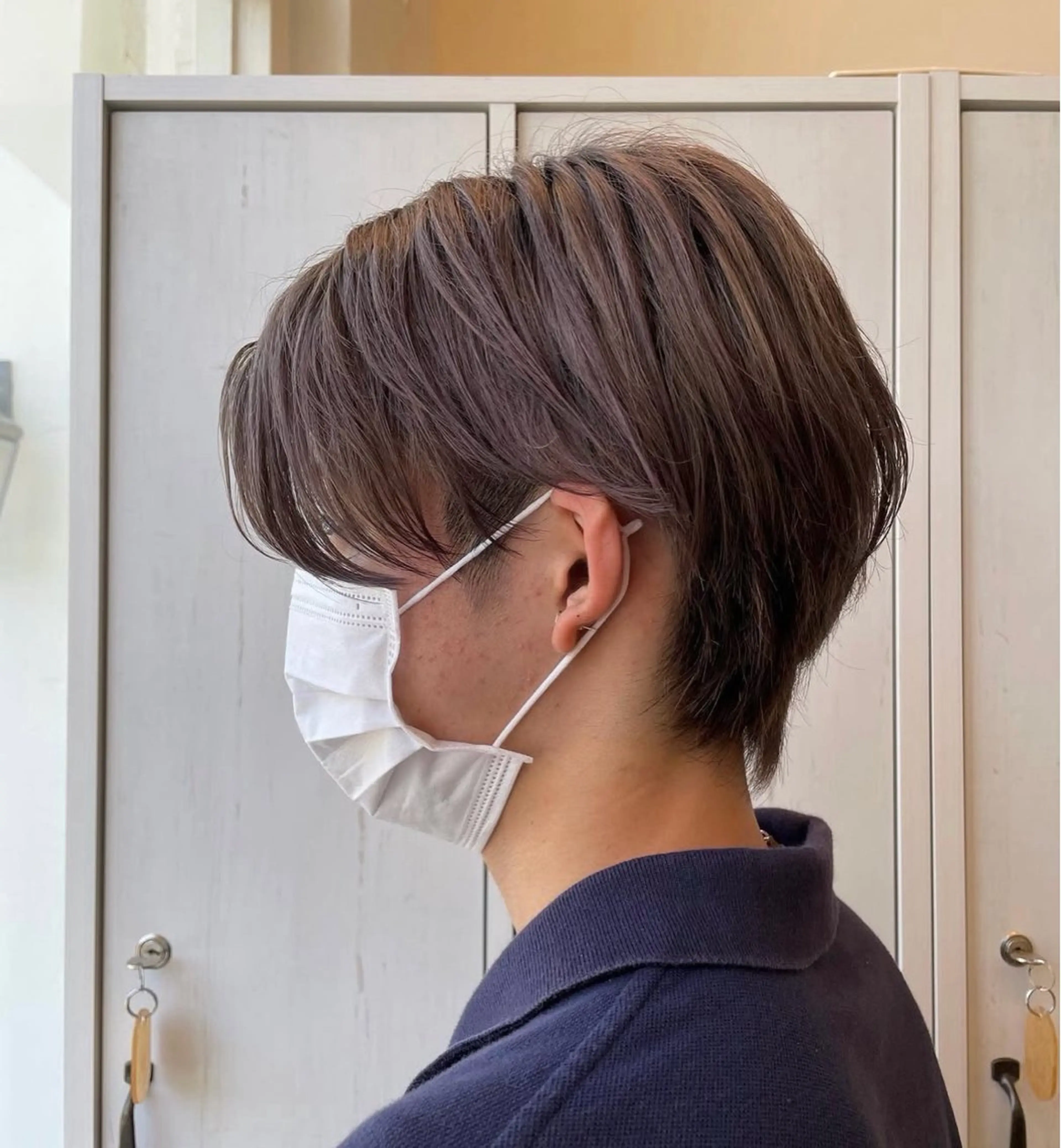 ショート カラー メンズ 濱崎 璃乃/ルプラボウのヘアスタイル