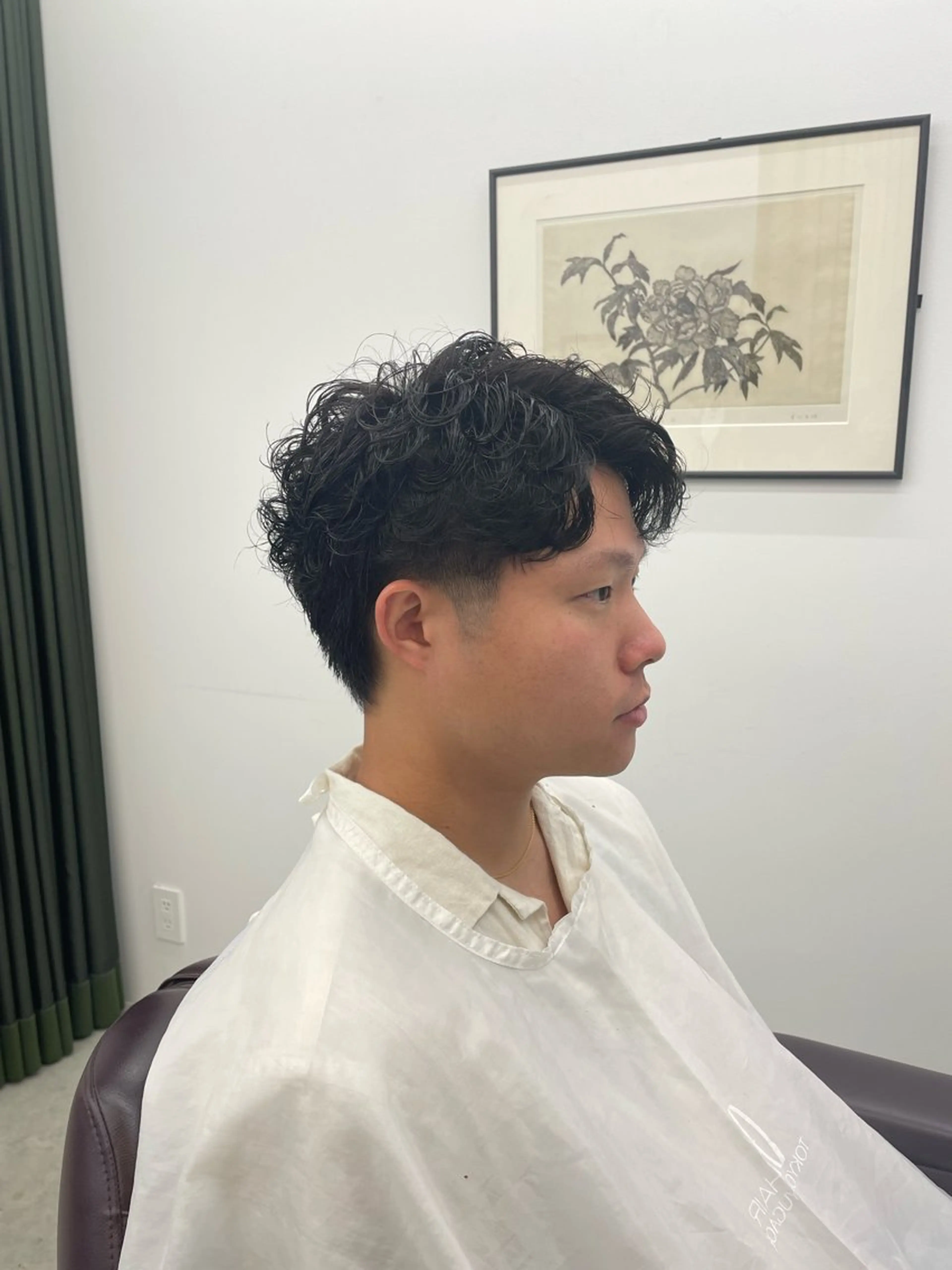 ショート メンズ カット パーマ メンズカット/セ ンターパート/Ryuのヘアスタイル