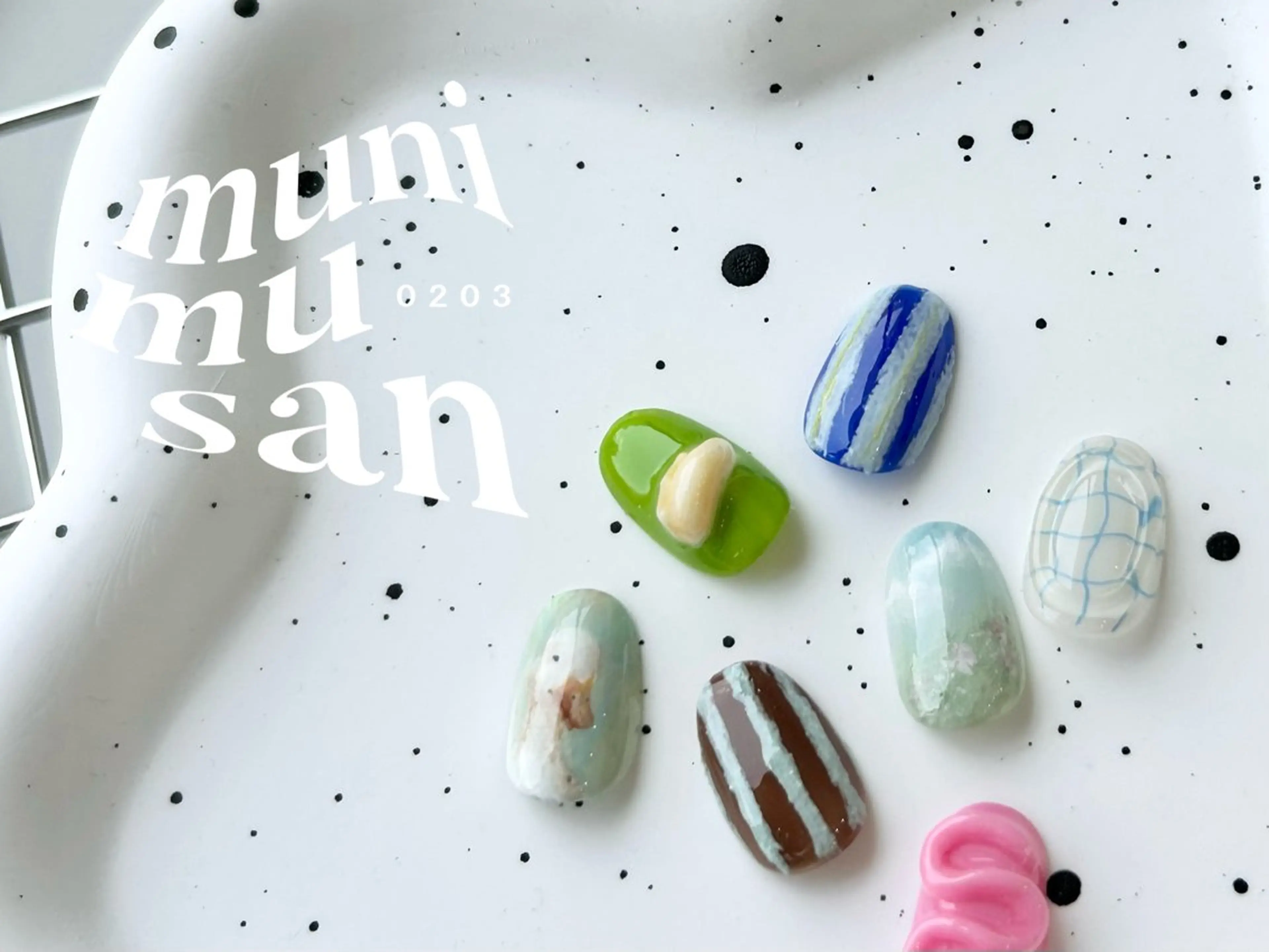 ネイル 💙0203 munimusanのネイルデザイン