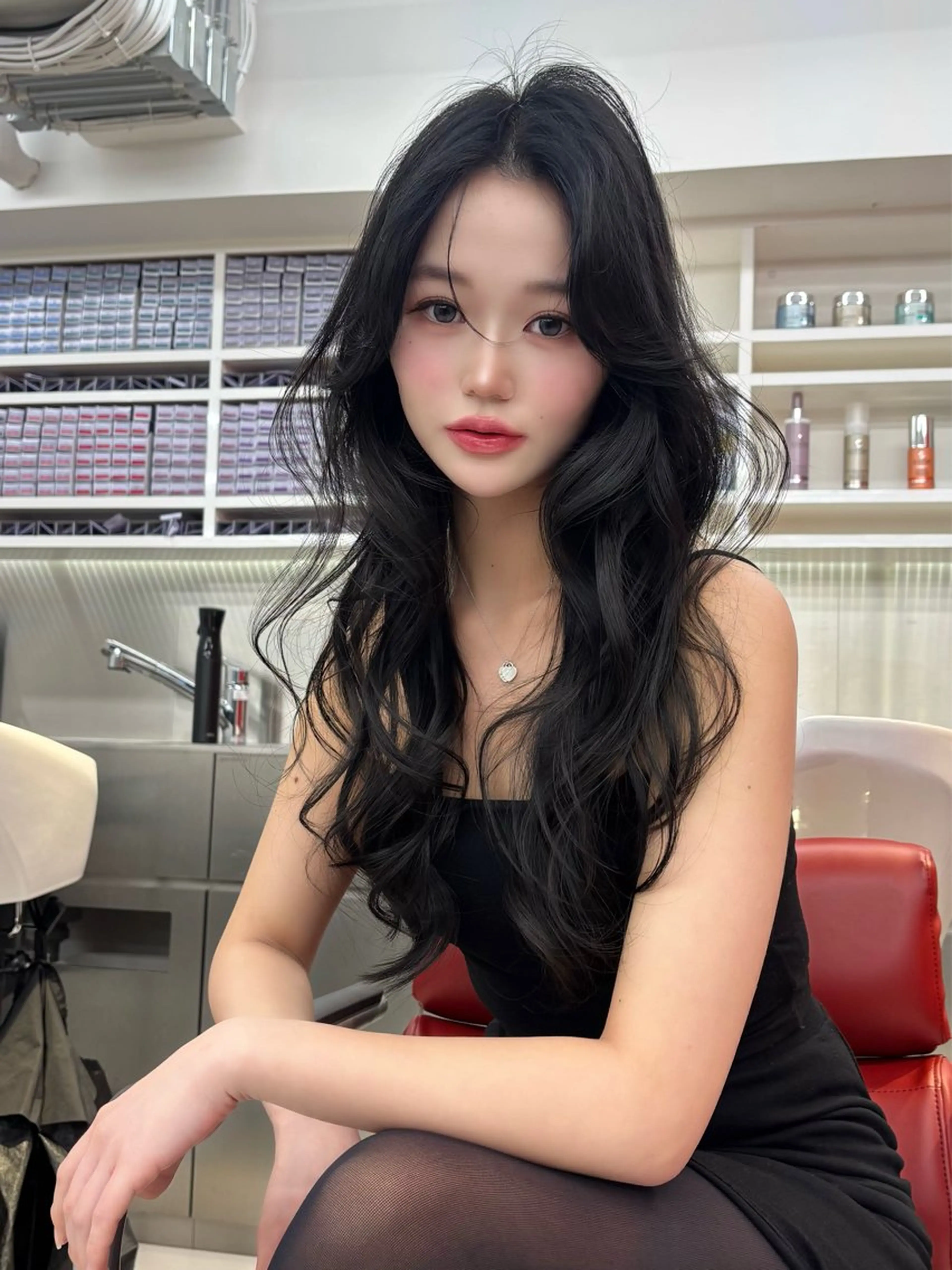 ロング カラー レイヤーカット カット ヘアカラー トリートメント 堤 翔平のヘアスタイル