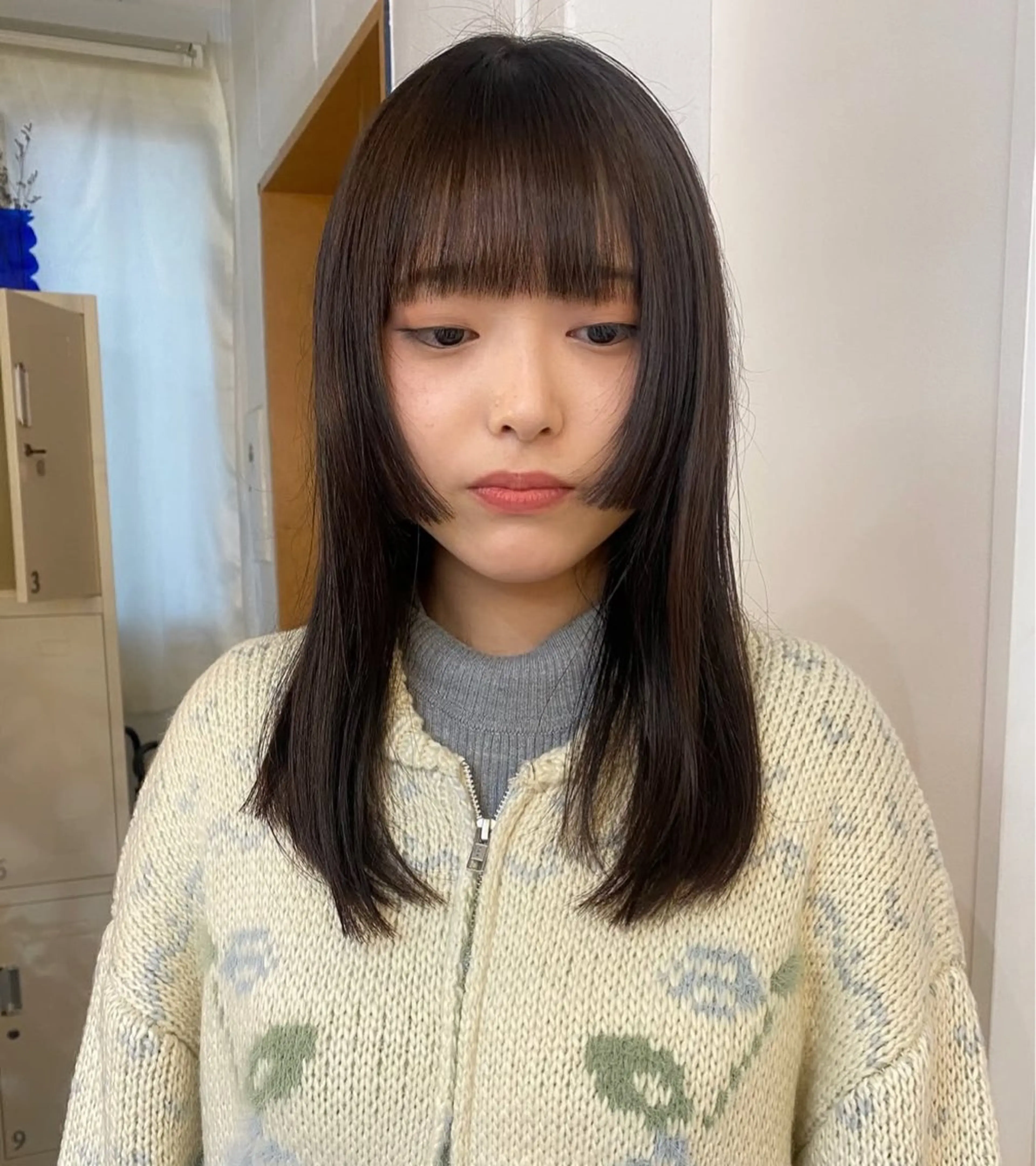 ミディアム カラー カット ヘアカラー トリートメント tomu/天神大名/ 透明感カラー🐴のヘアスタイル