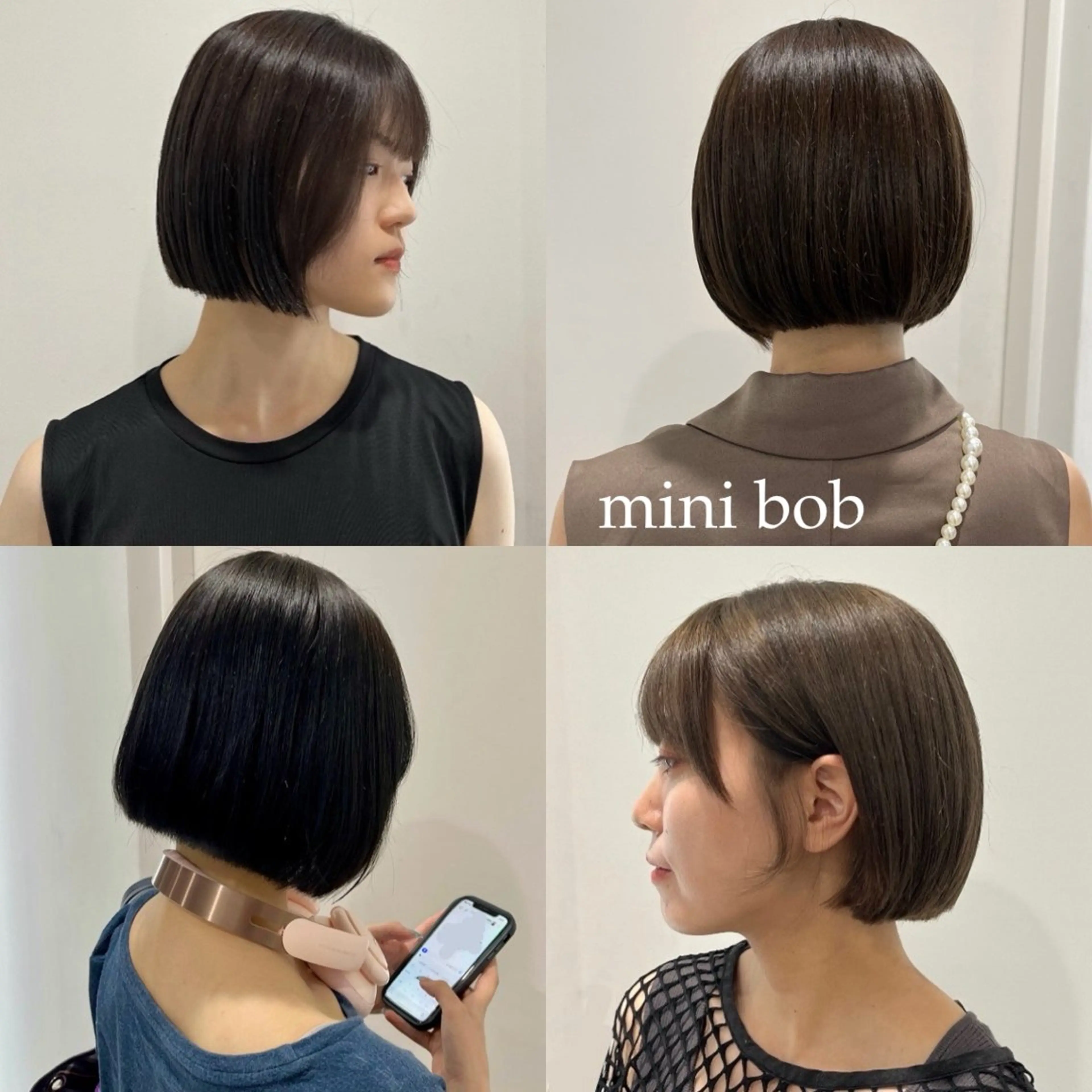 ショート ボブ モテヘア/グレージュ /ボブ/前原汐🎐のヘアスタイル