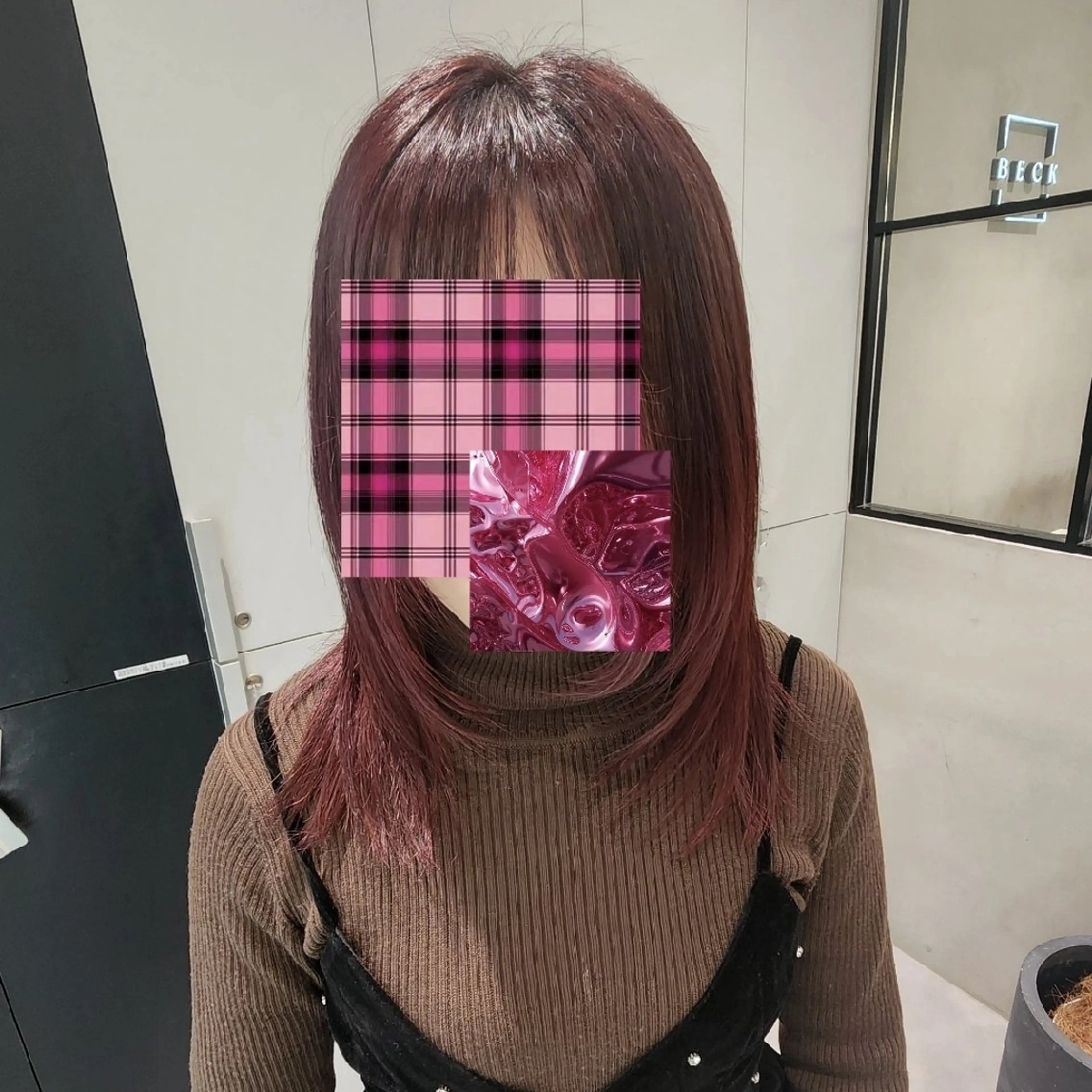 ミディアム カラー ヘアカラー 𝔅𝔈ℭ𝔎/ 𝔪𝔦𝔶𝔲のヘアスタイル