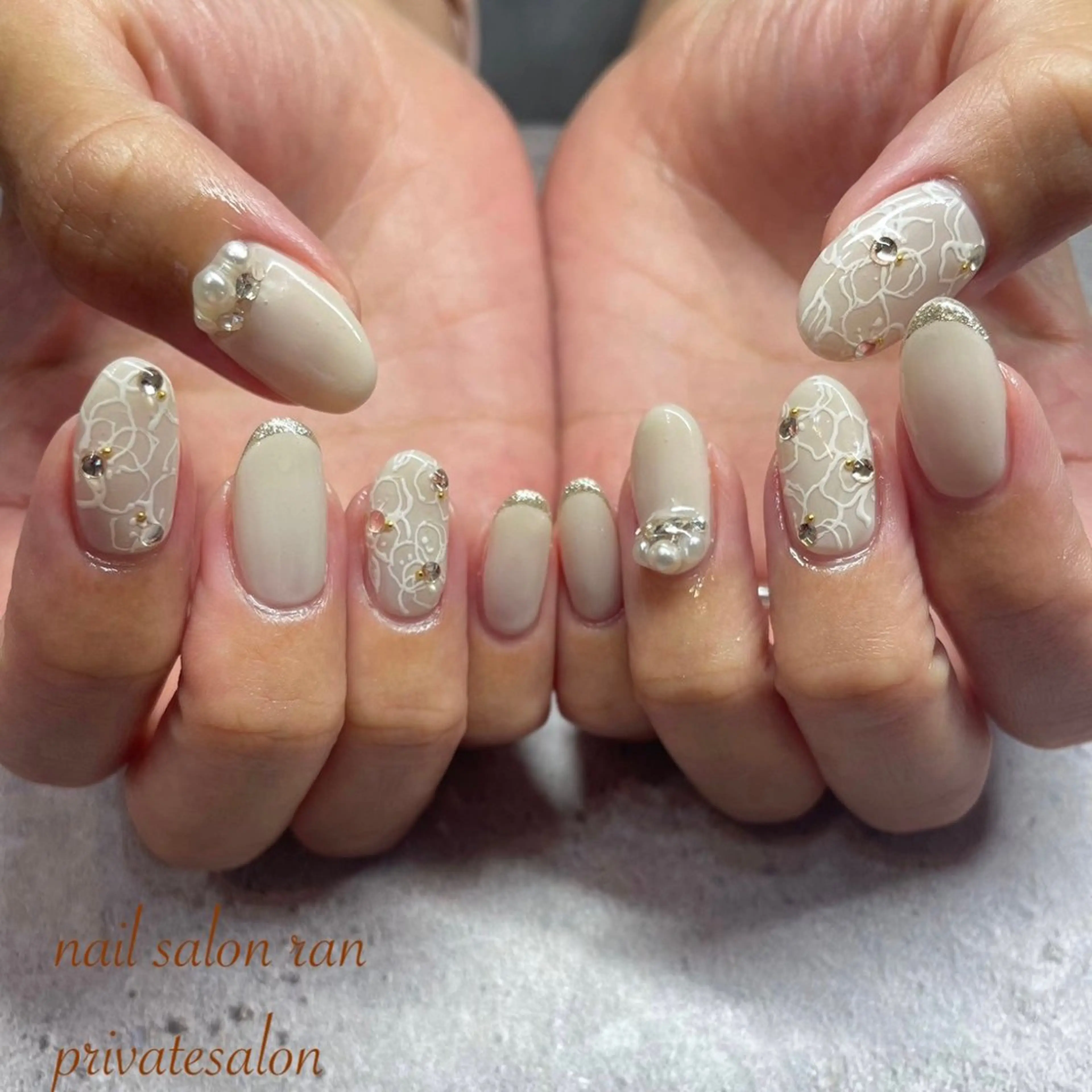 ネイル アートネイル ワンカラーネイル ハンドネイル ハンドケア nailsalon ranのネイルデザイン