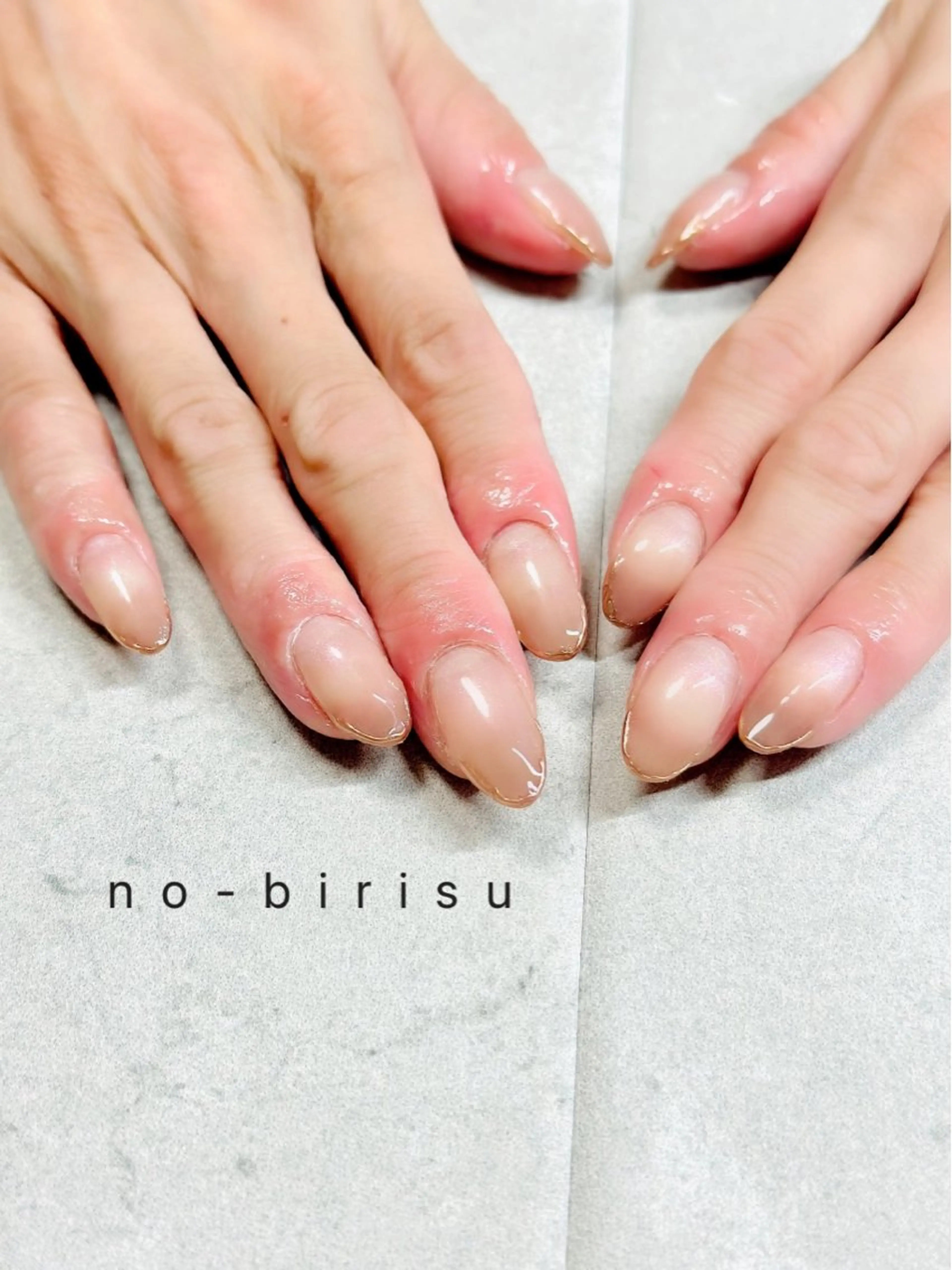 ネイル アートネイル 長さ出し ミラーネイル ハンドネイル no-birisu nailのネイルデザイン