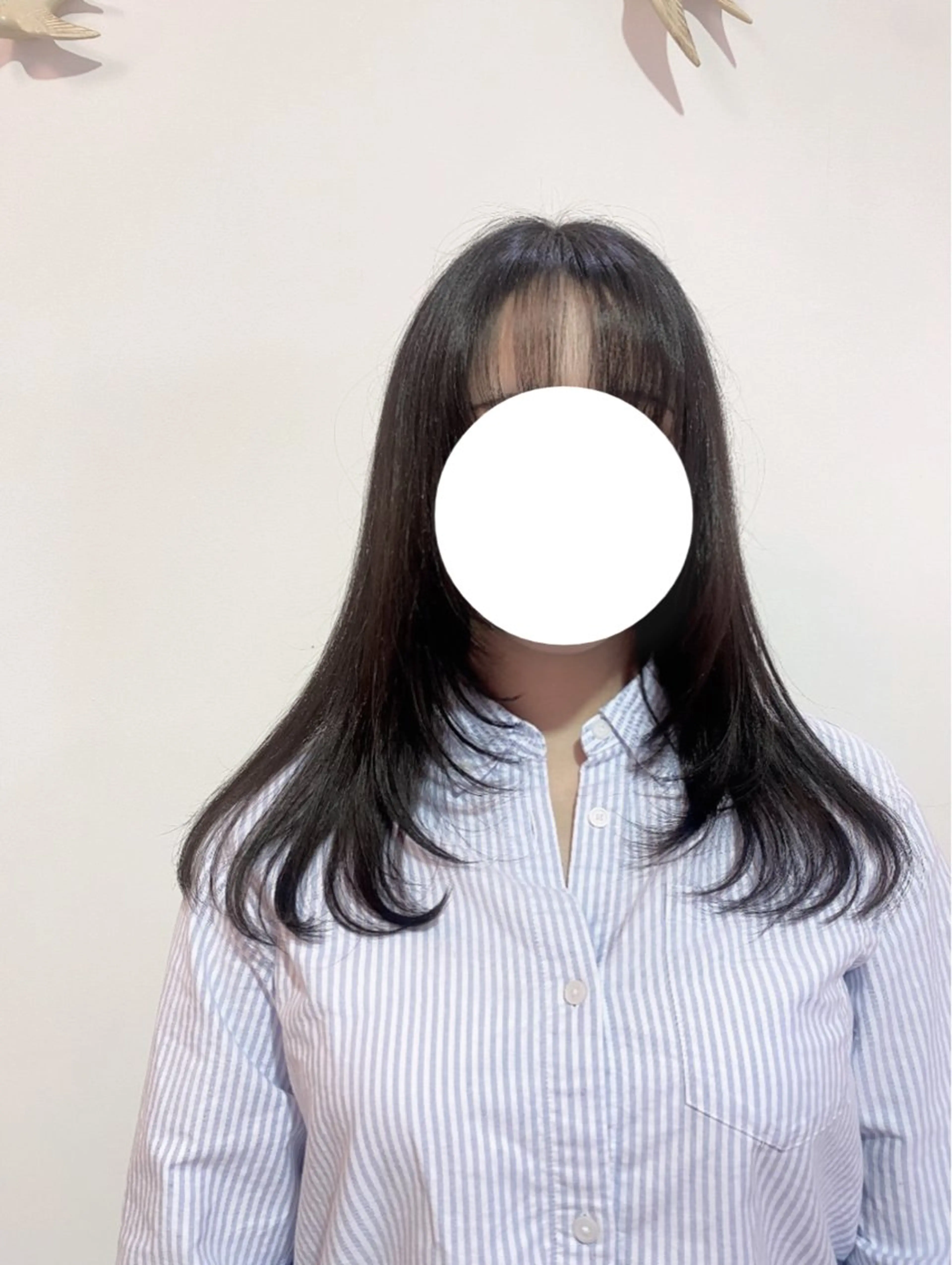 ロング 顔まわりレイヤー 顔周りカット レイヤーカット I's hair NUBOU所属・小守林 蘭のヘアスタイル
