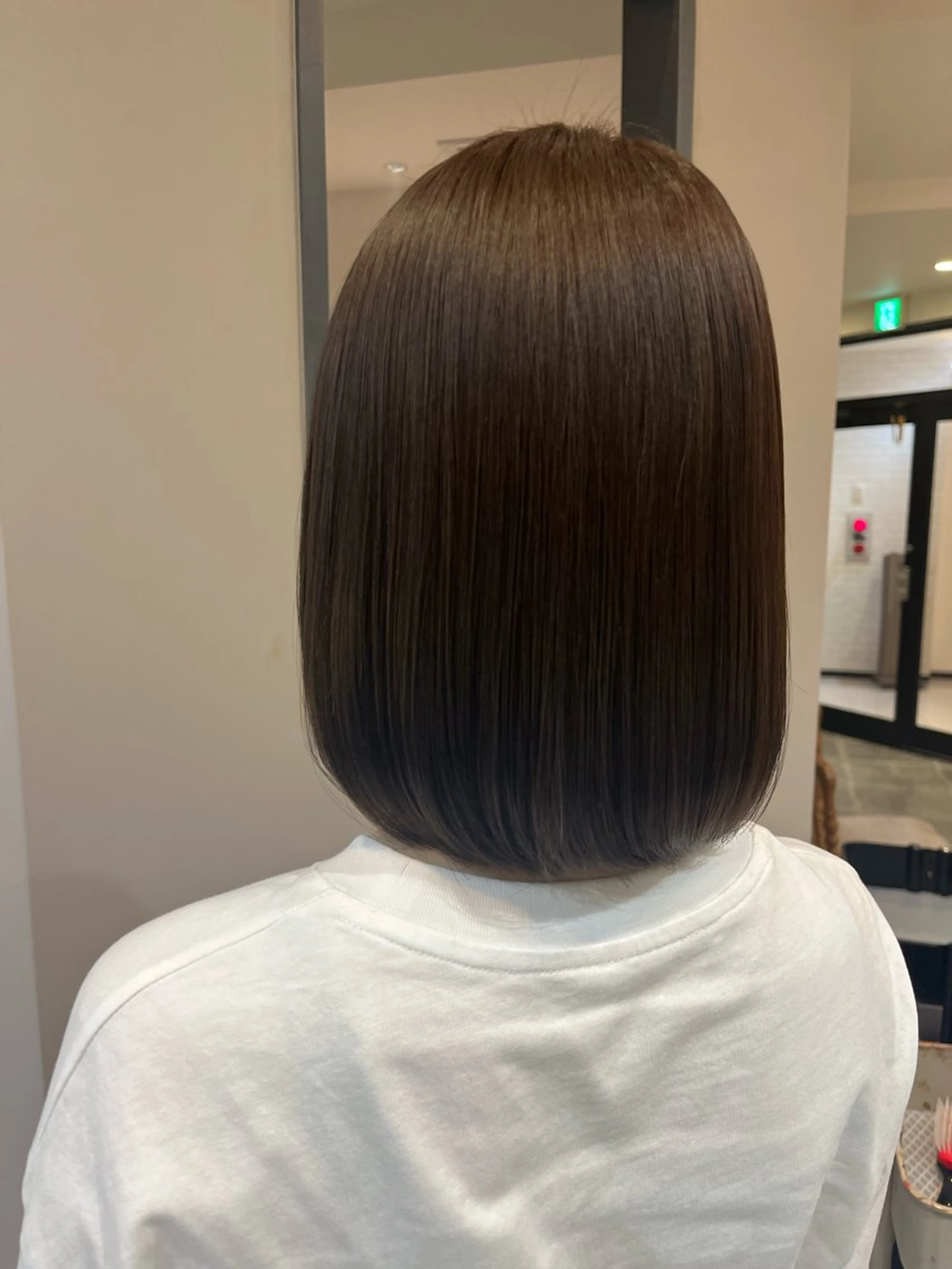 ミディアム カラー 透明感カラー ヘアカラー Eguchi Sanaのヘアスタイル