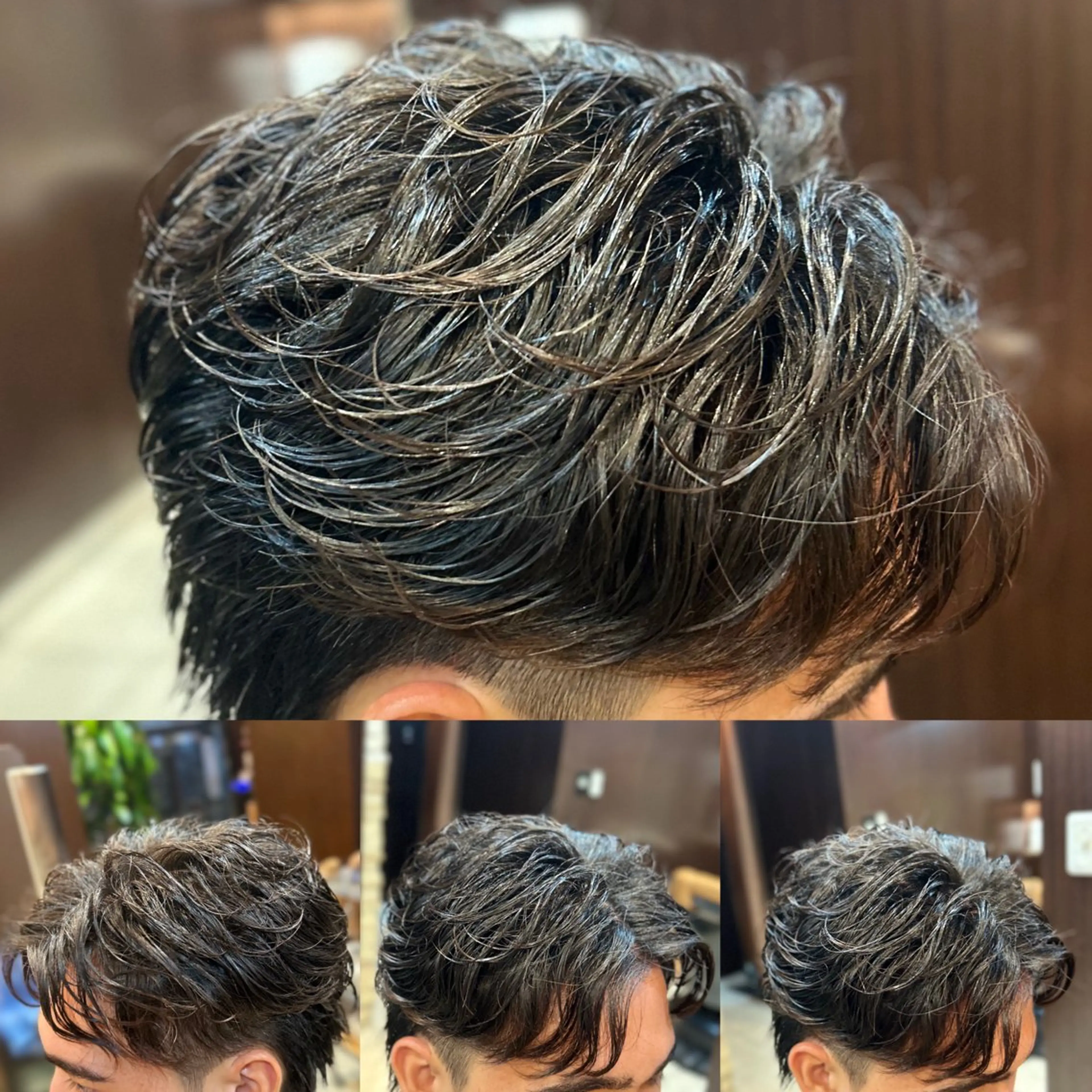 ミディアム パーマ メンズ 💈田上 立輝のヘアスタイル