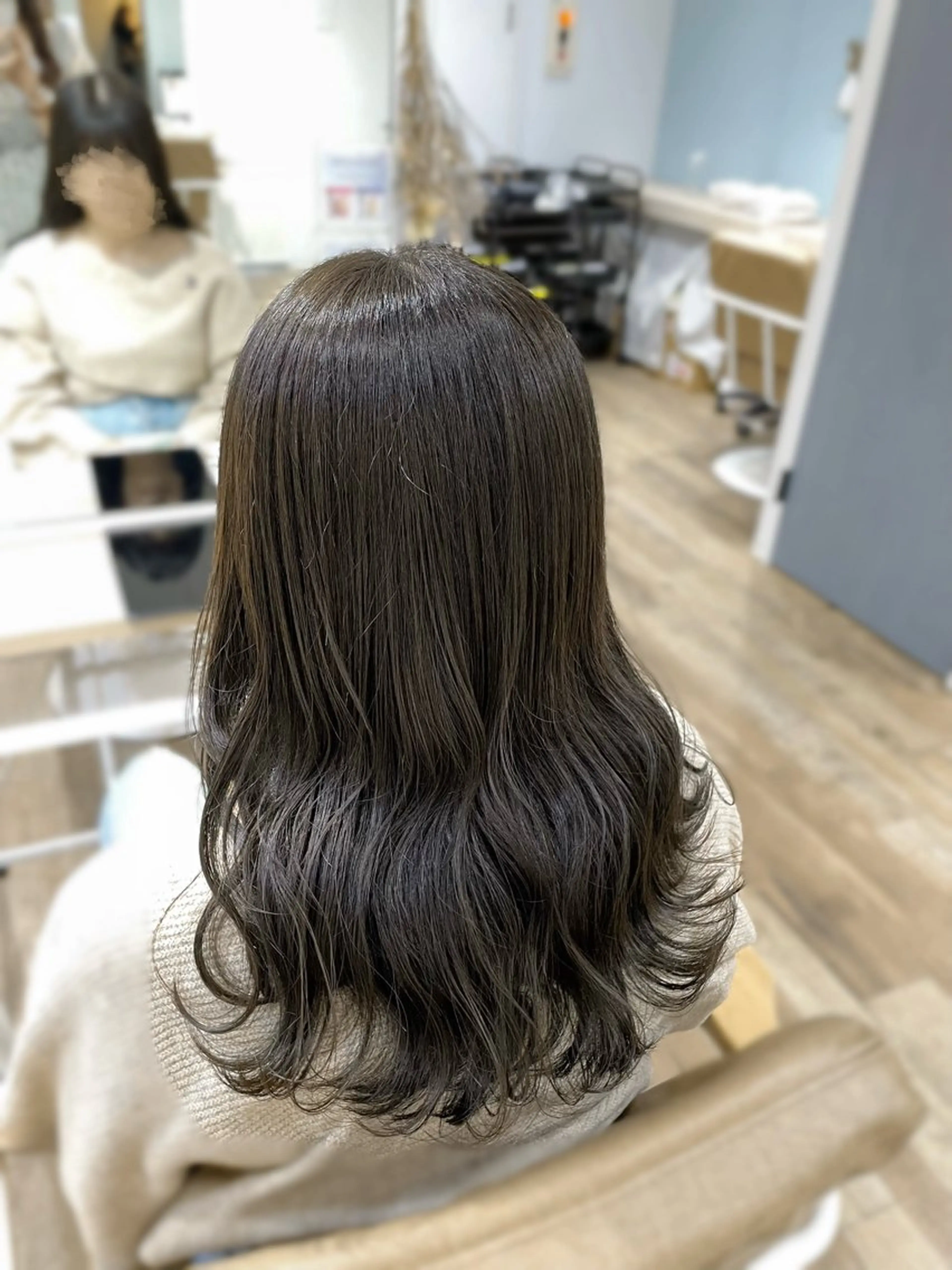 セミロング カラー カット ヘアカラー トリートメント ピンク・ラベンダー/ レイヤー/NANAのヘアスタイル