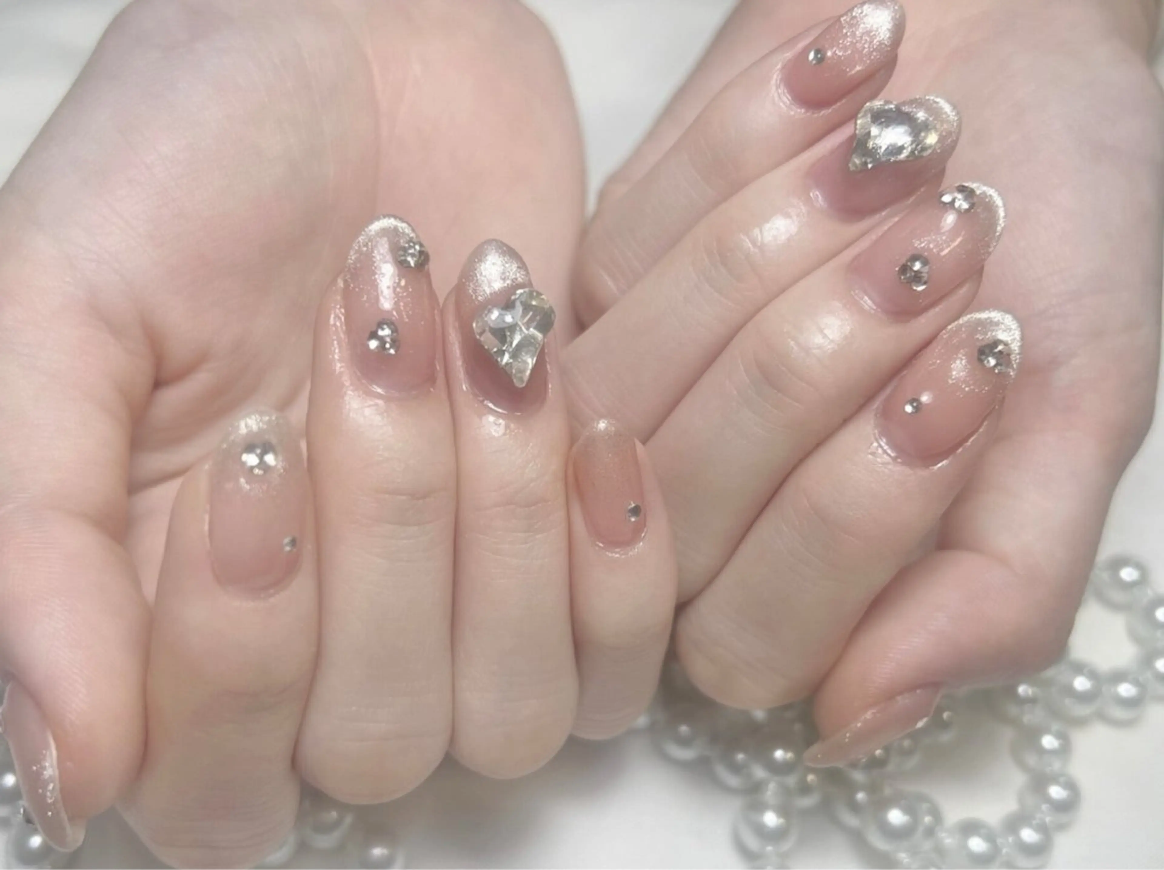 ネイル アートネイル フレンチネイル ジェルネイル グラデーション 韓国ネイル 村中 ハナのネイルデザイン