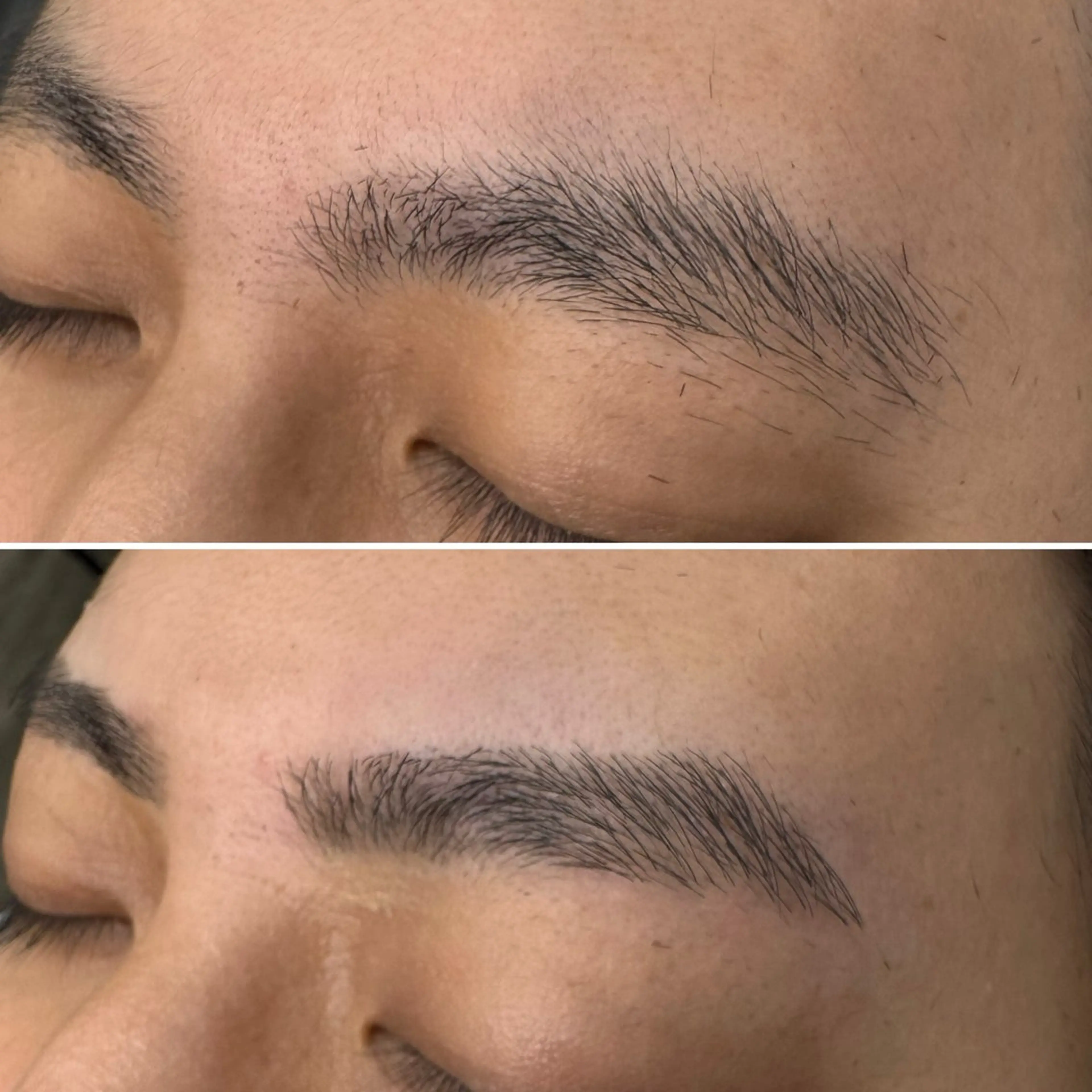 メンズ アイブロウ ワックス脱毛 眉カット "PEPPU "所属・派手髪、ハイトーン ショートヘアShinのヘアスタイル