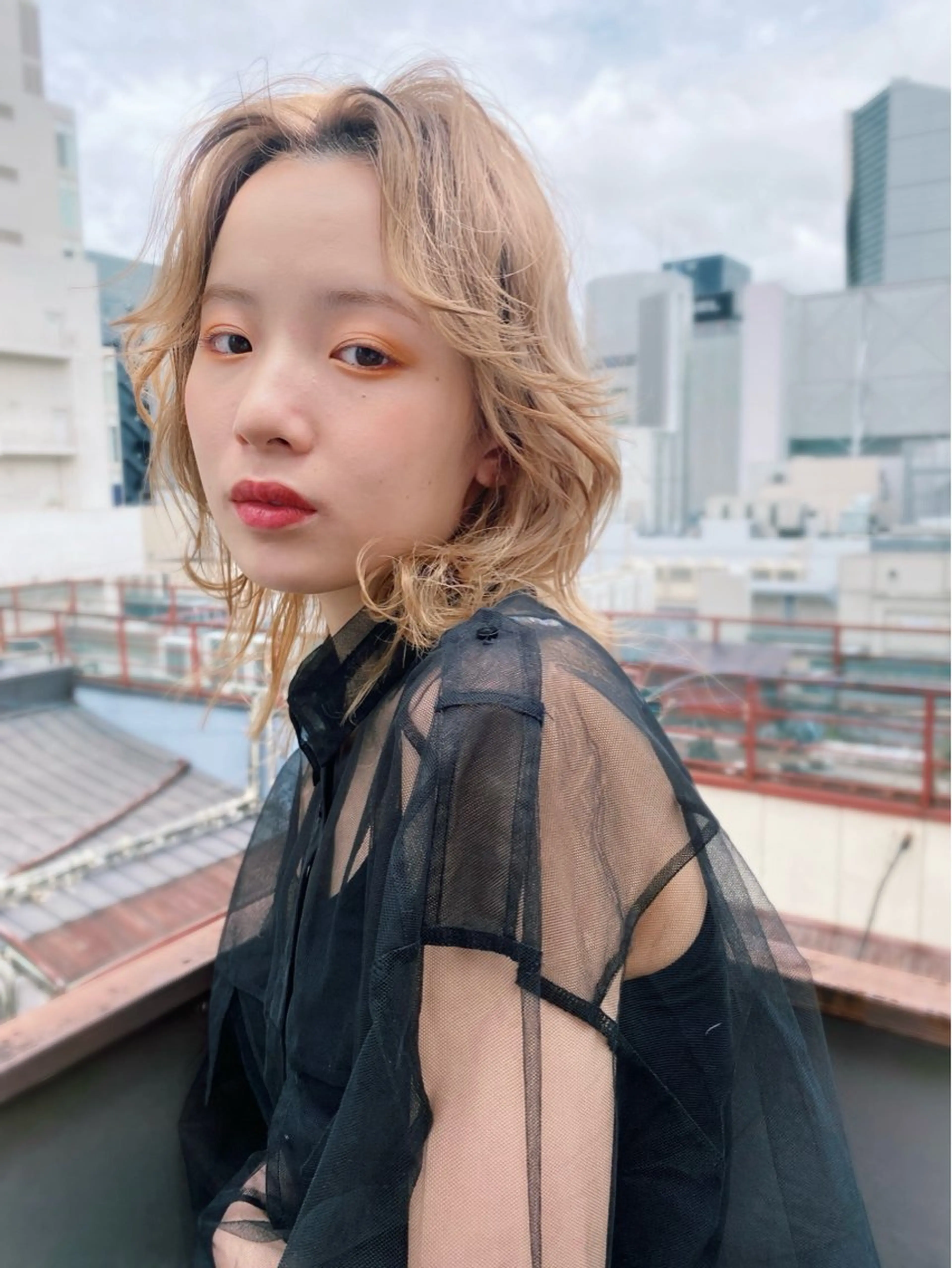 ミディアム カラー カット ヘアカラー トリートメント ヘアセット 🧡色落ちまで2度綺 麗なカラー🧡ヨシキのヘアスタイル