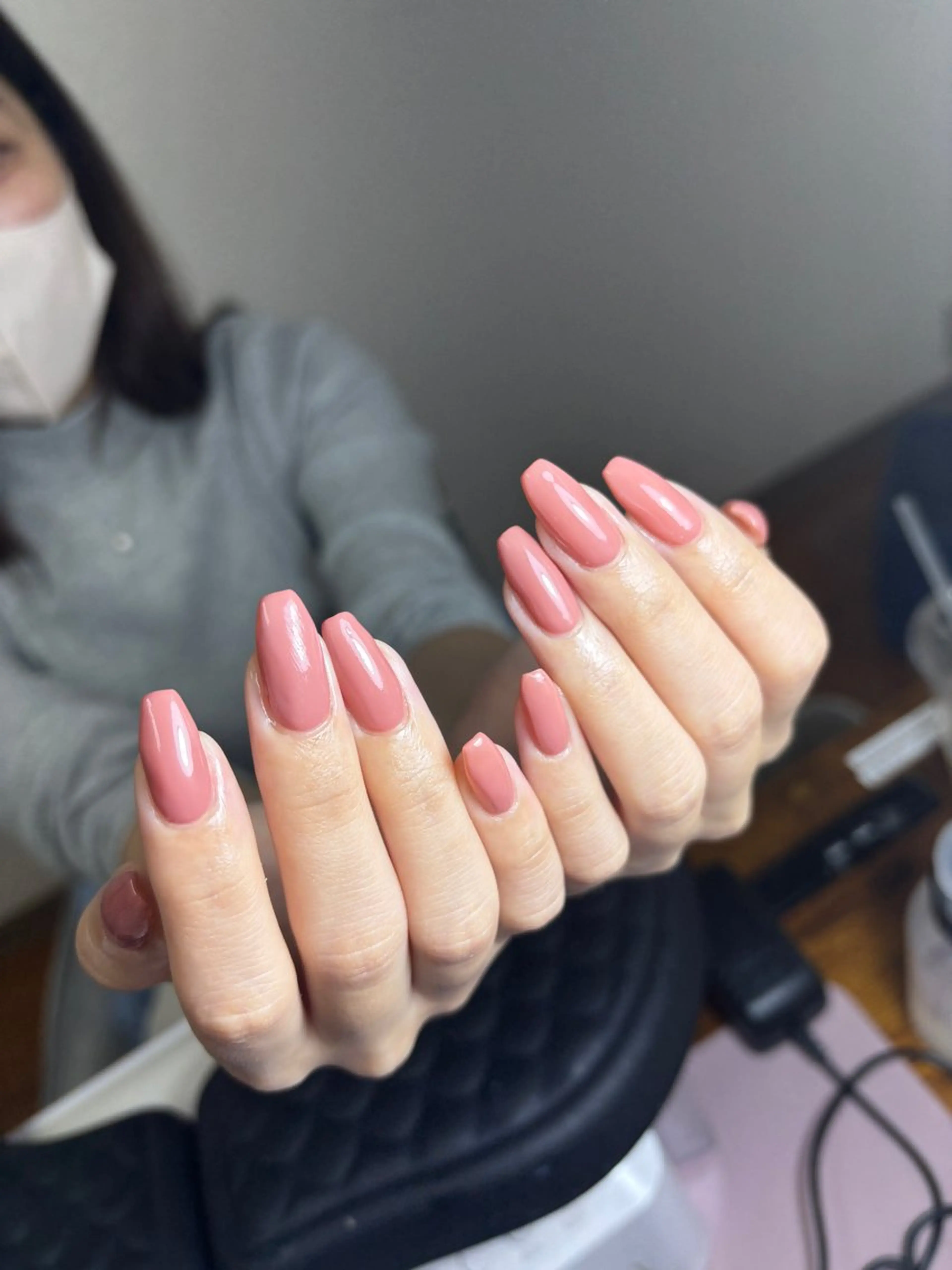 ネイル チークネイル 桜ネイル 長さ出し フットネイル ジェルネイル ハンドネイル XIINH NAIL SALONのネイルデザイン