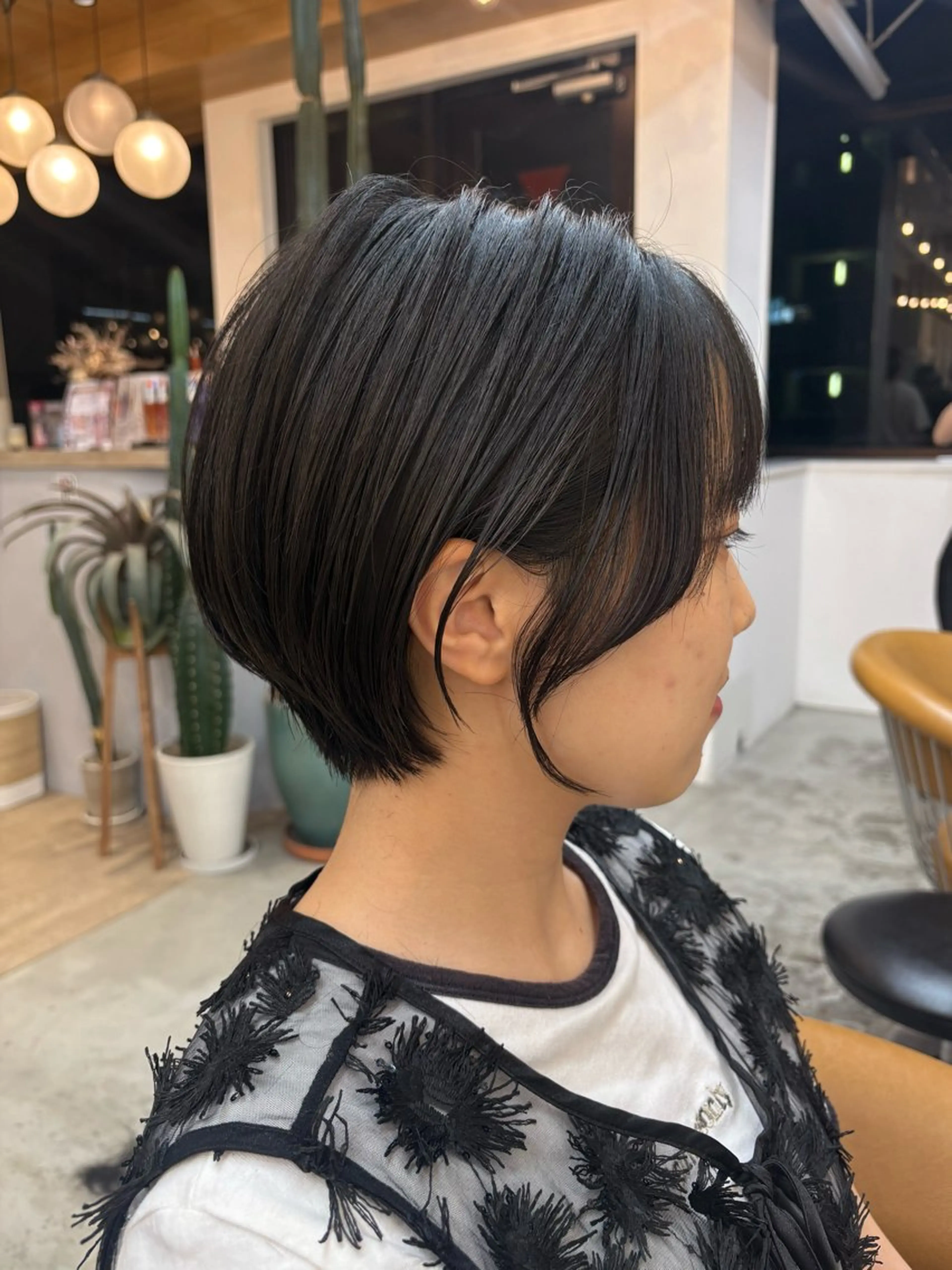 ショート カット トリートメント オリーブベージュ/シ ョートボブたまき🧡のヘアスタイル