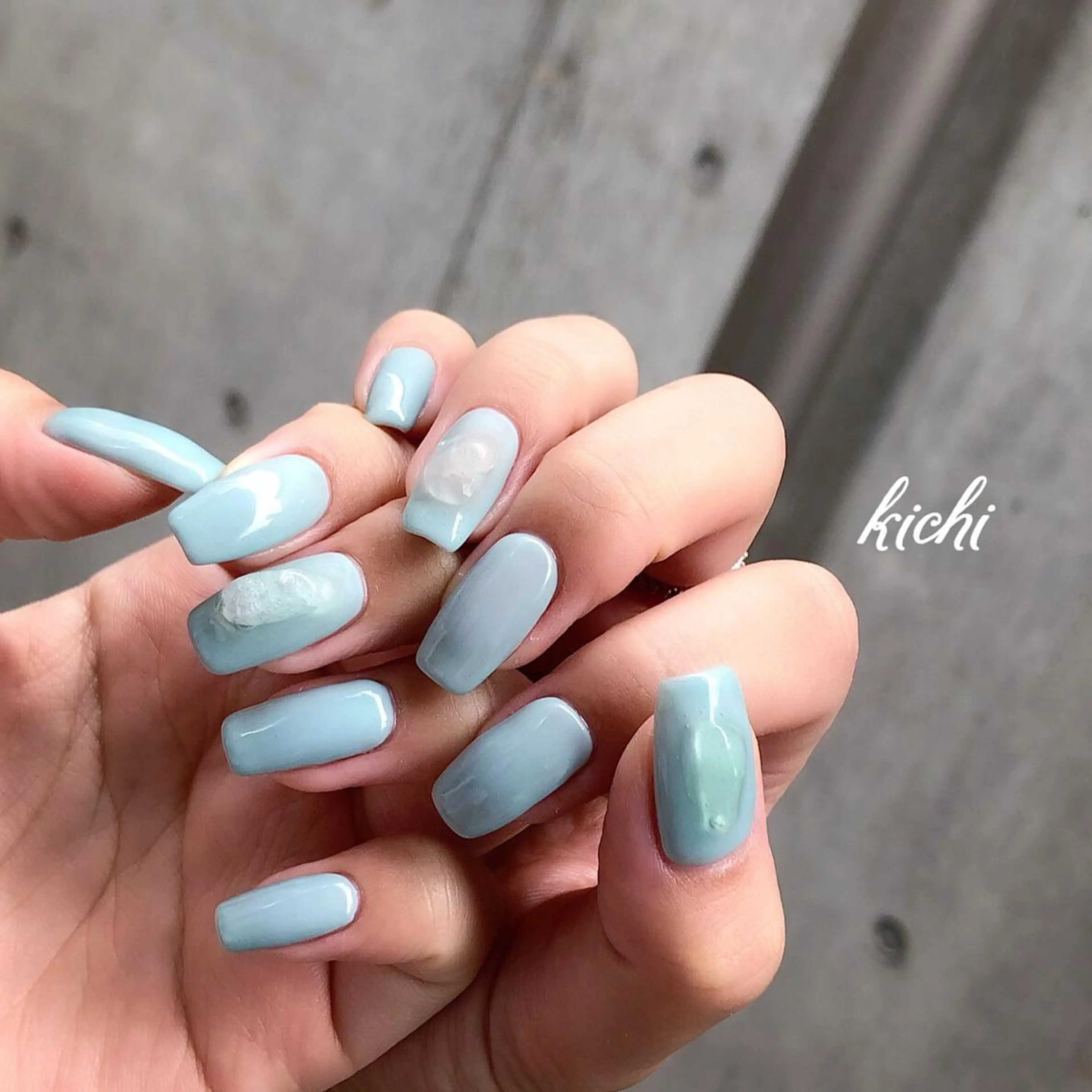 ネイル ハンドネイル フットネイル kichi･:* みじゅのネイルデザイン