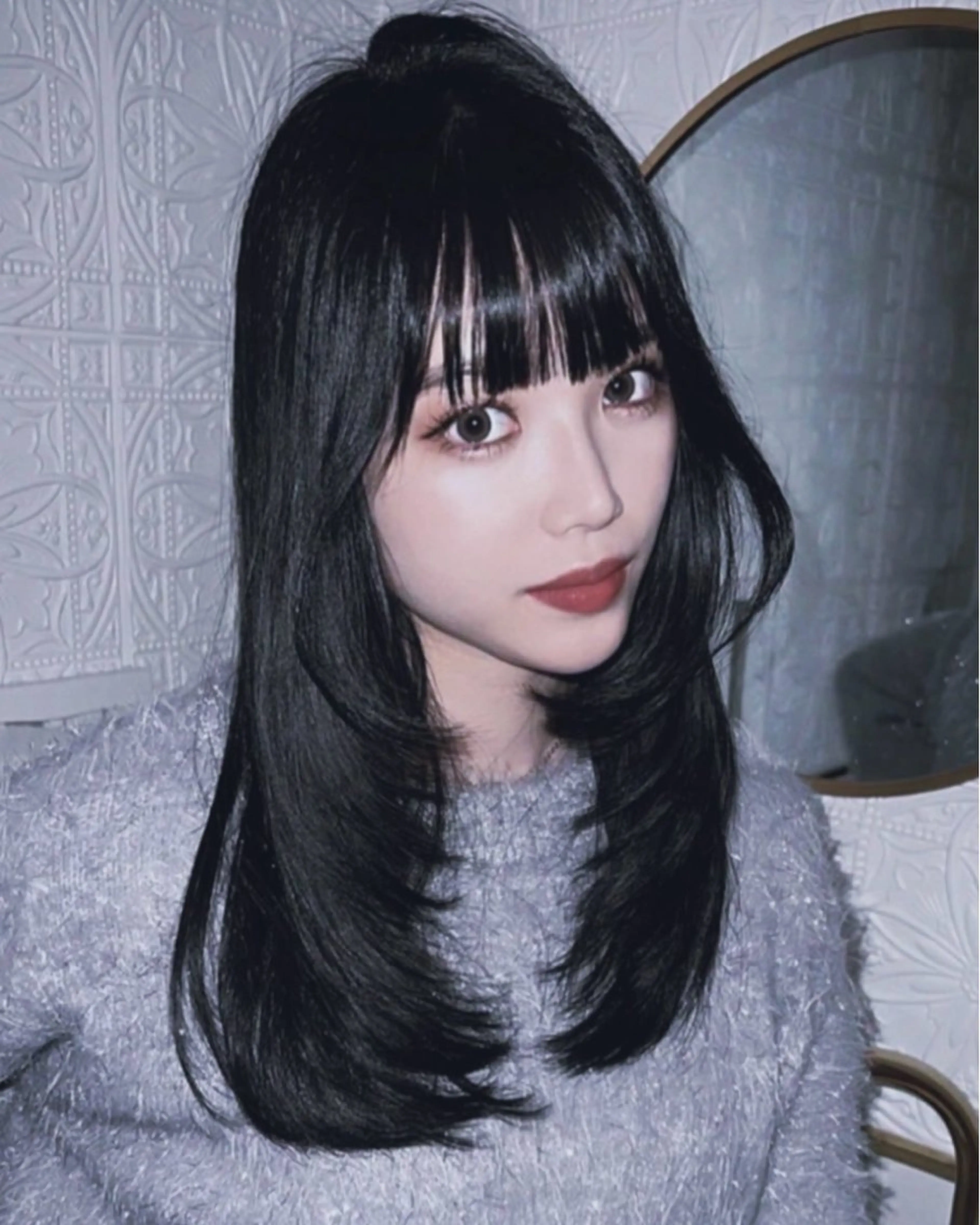 ロング カラー ハイレイヤー レイヤーカット Pocket仙台 💚モエリのヘアスタイル