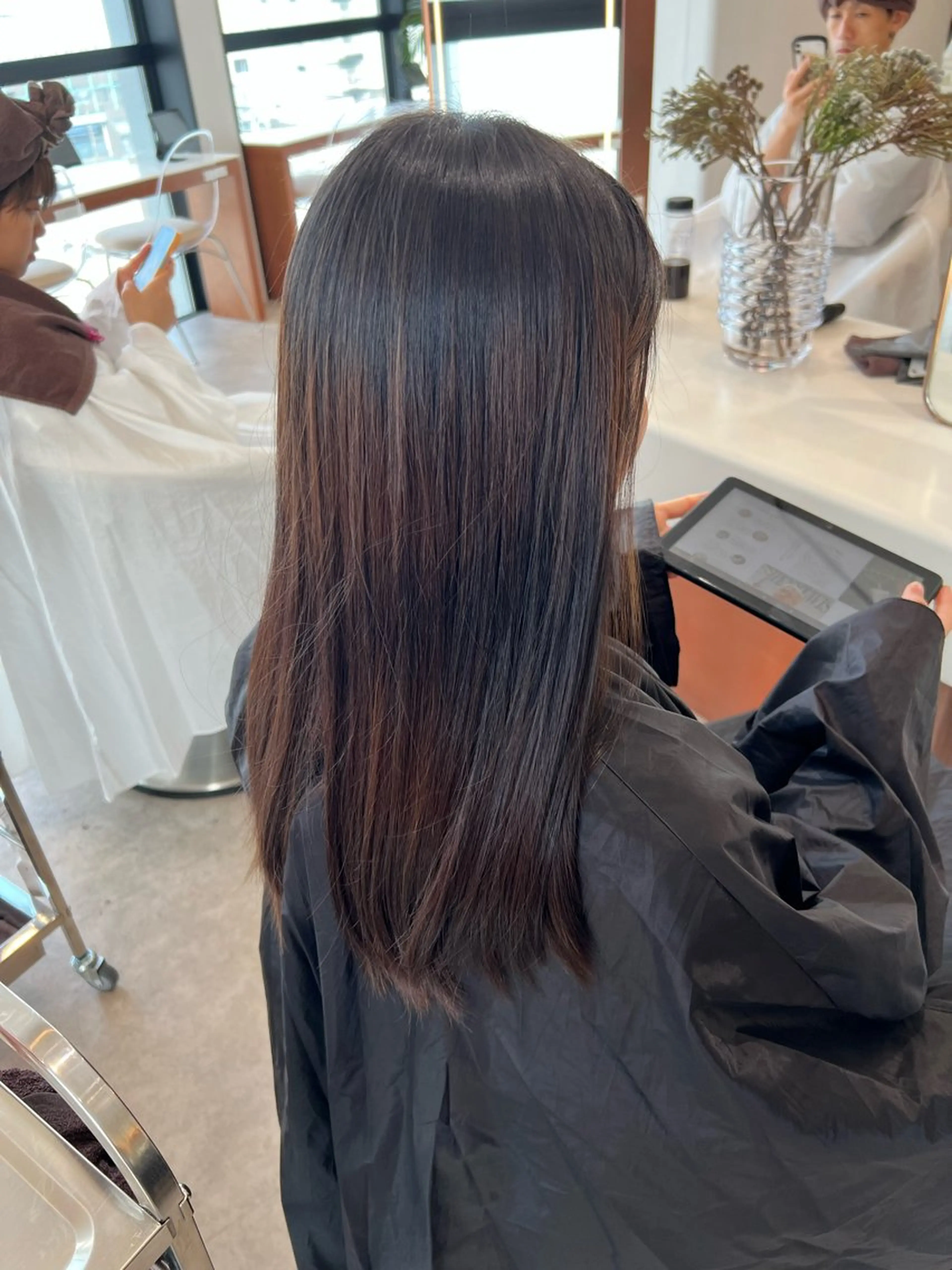 ミディアム カラー ✨髪質改善 縮毛矯正 艶髪 立川 コウキ✨のヘアスタイル