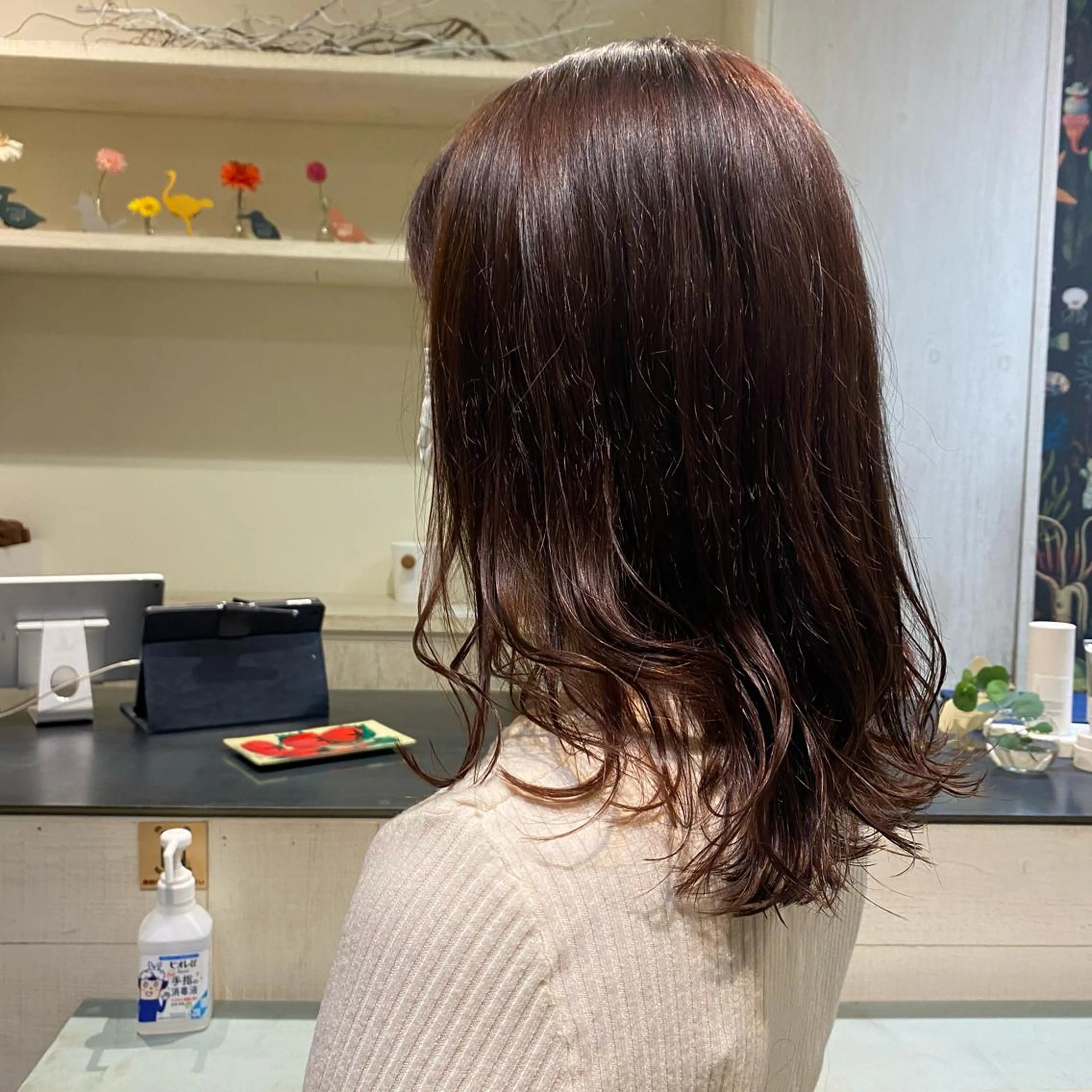 セミロング カラー 谷九/天王寺/上本町 /似合わせ/北川響のヘアスタイル