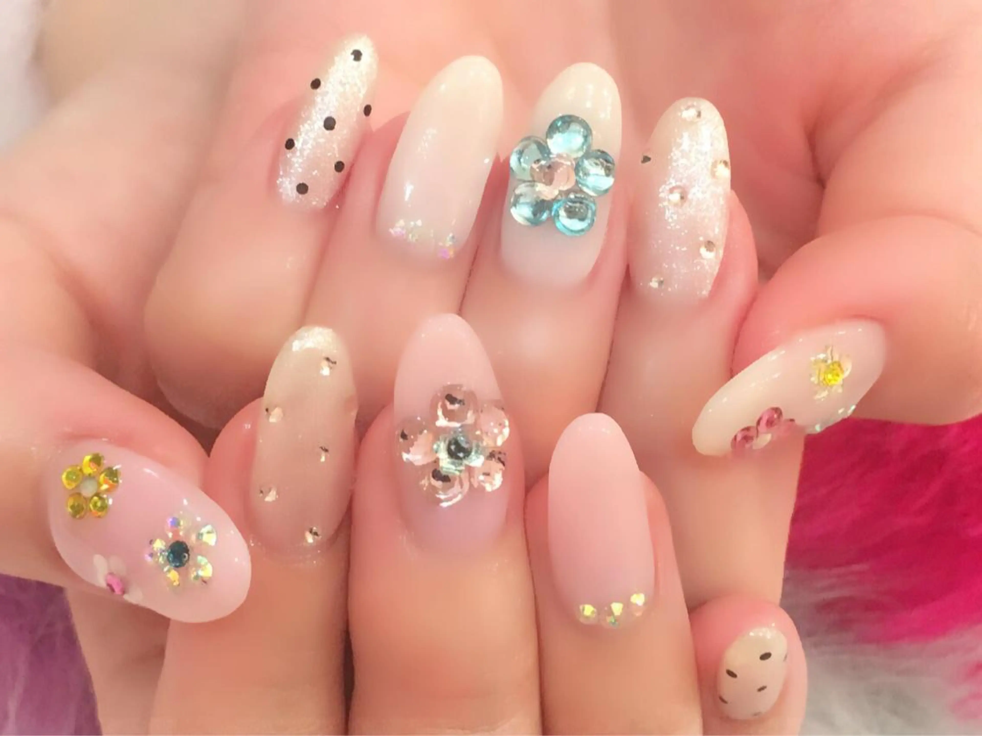 セミロング カラー メンズ キッズ ネイル 学生（メンズ向け） ピンクカラー 学生 アートネイル フットネイル NAILSGOGO shibuyaのネイルデザイン