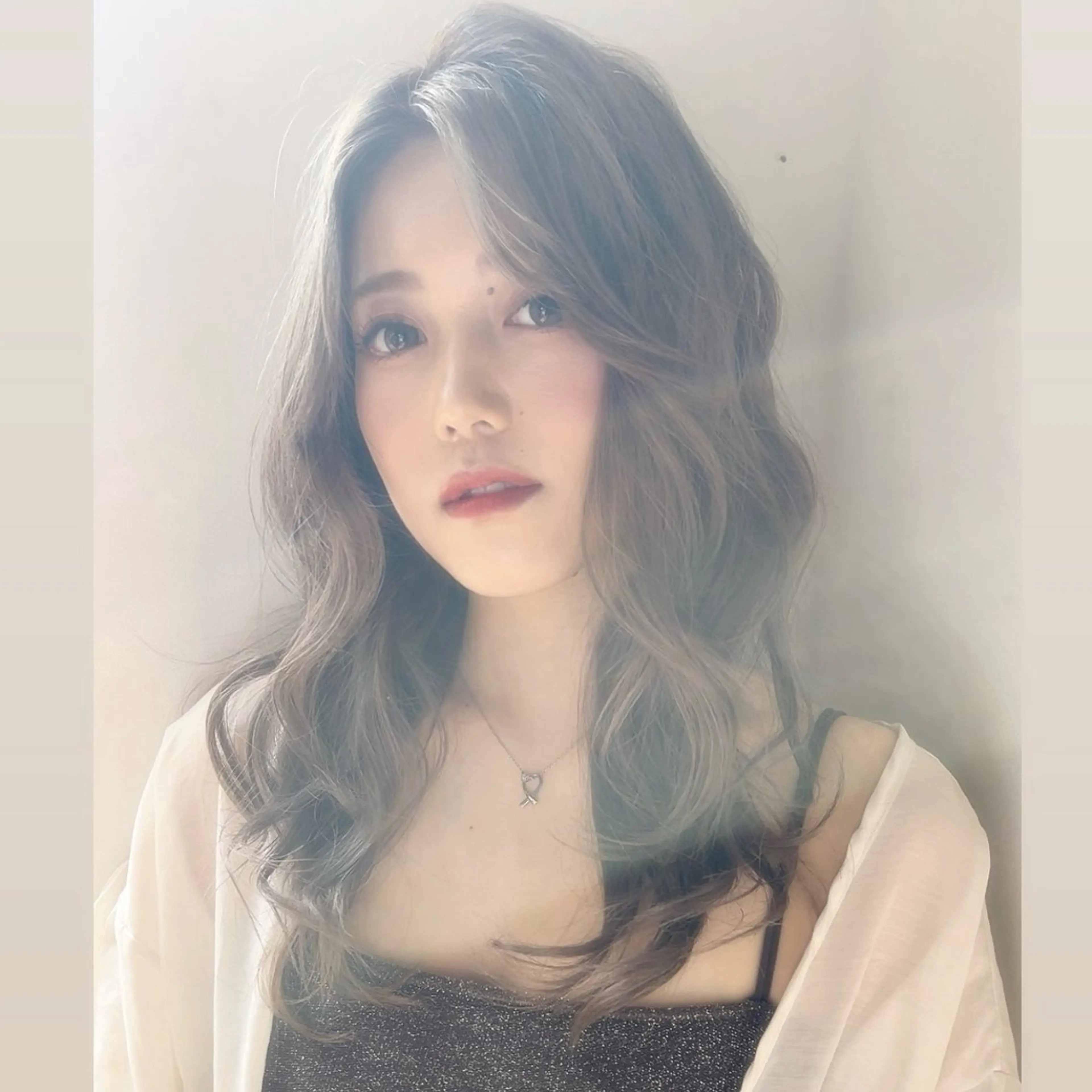 ロング カラー カット ヘアカラー トリートメント ミシェル /韓国ヘア🕊️のヘアスタイル