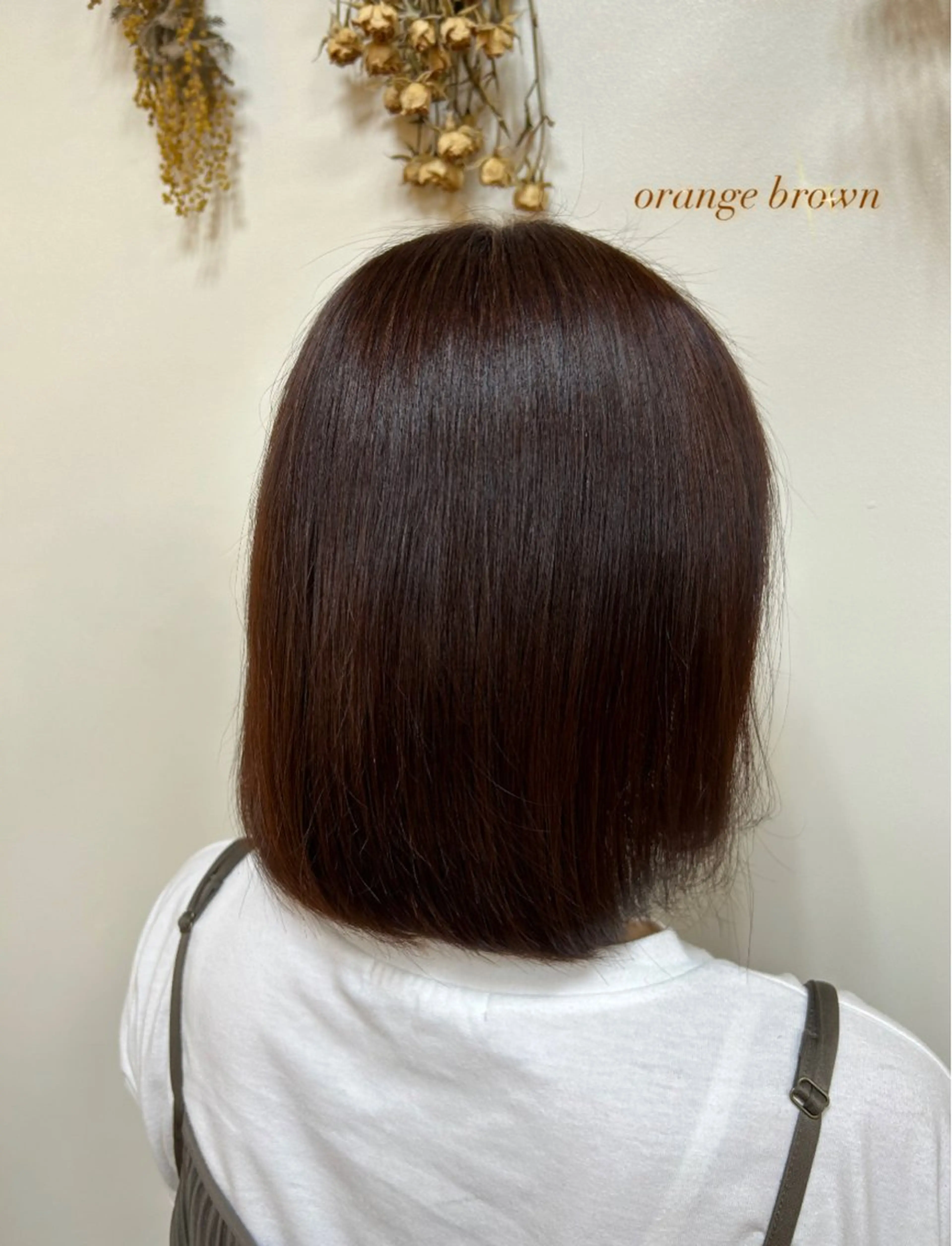 カラー ブラウンカラー オレンジ オレンジブラウン 🎀井田 愛梨 /ツヤ感カラー🎀のヘアスタイル