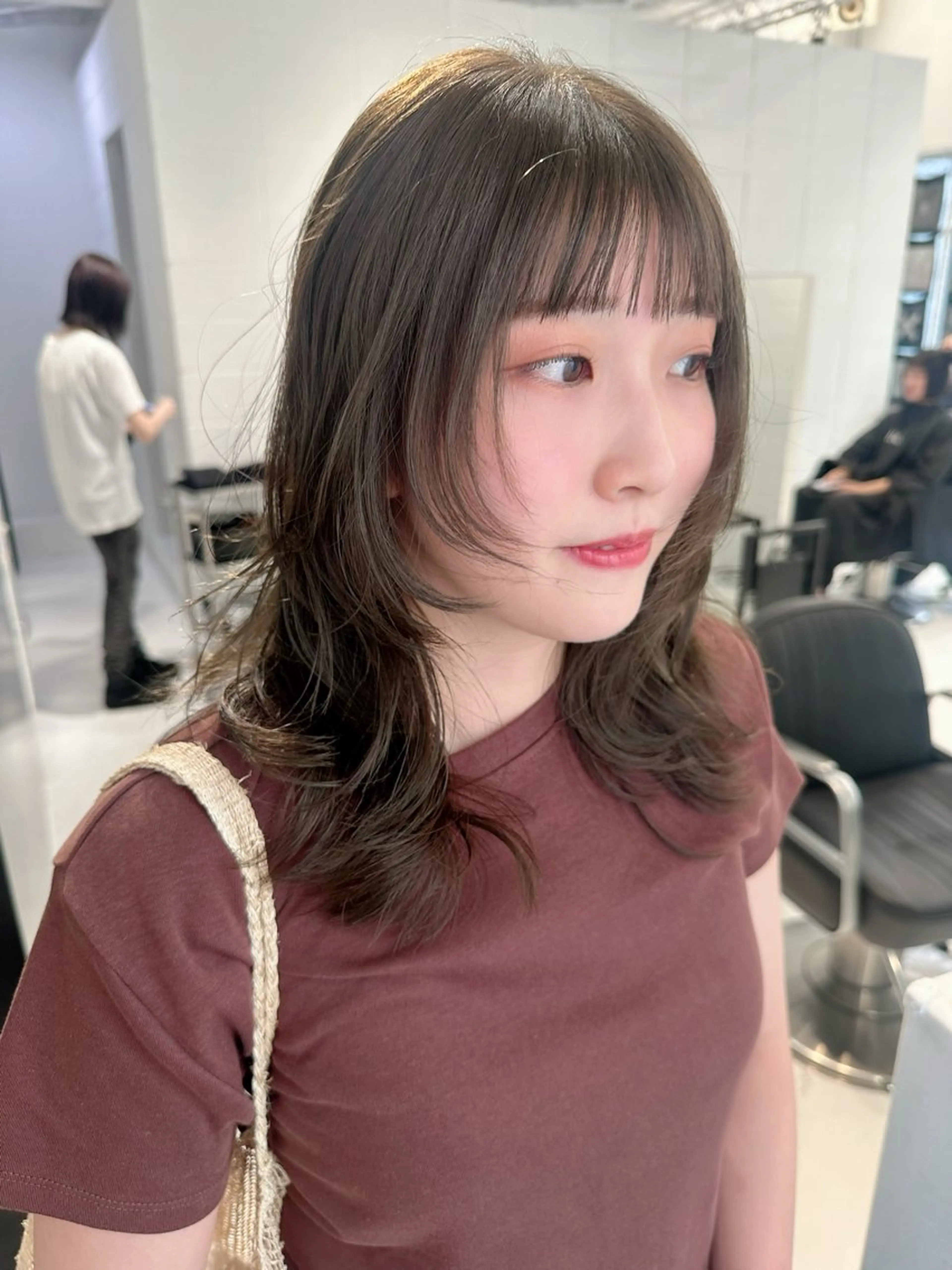 セミロング カラー カット ヘアカラー トリートメント レイヤーカット/艶髪 ✨💭KIRARIのヘアスタイル