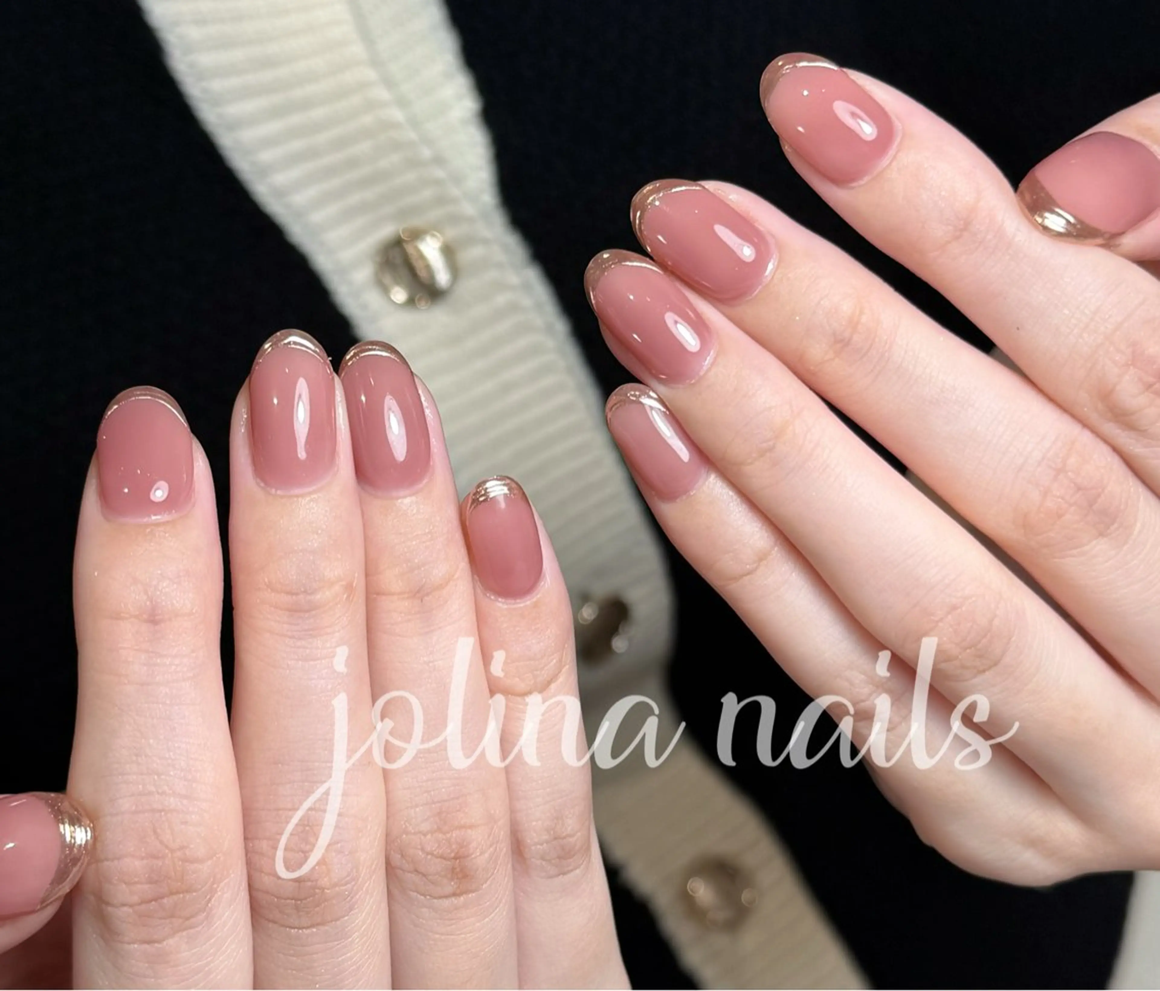 ネイル フレンチネイル ラメ(グリッター) オフィスネイル ワンカラーネイル シンプルネイル jolina nails鶴見店のネイルデザイン