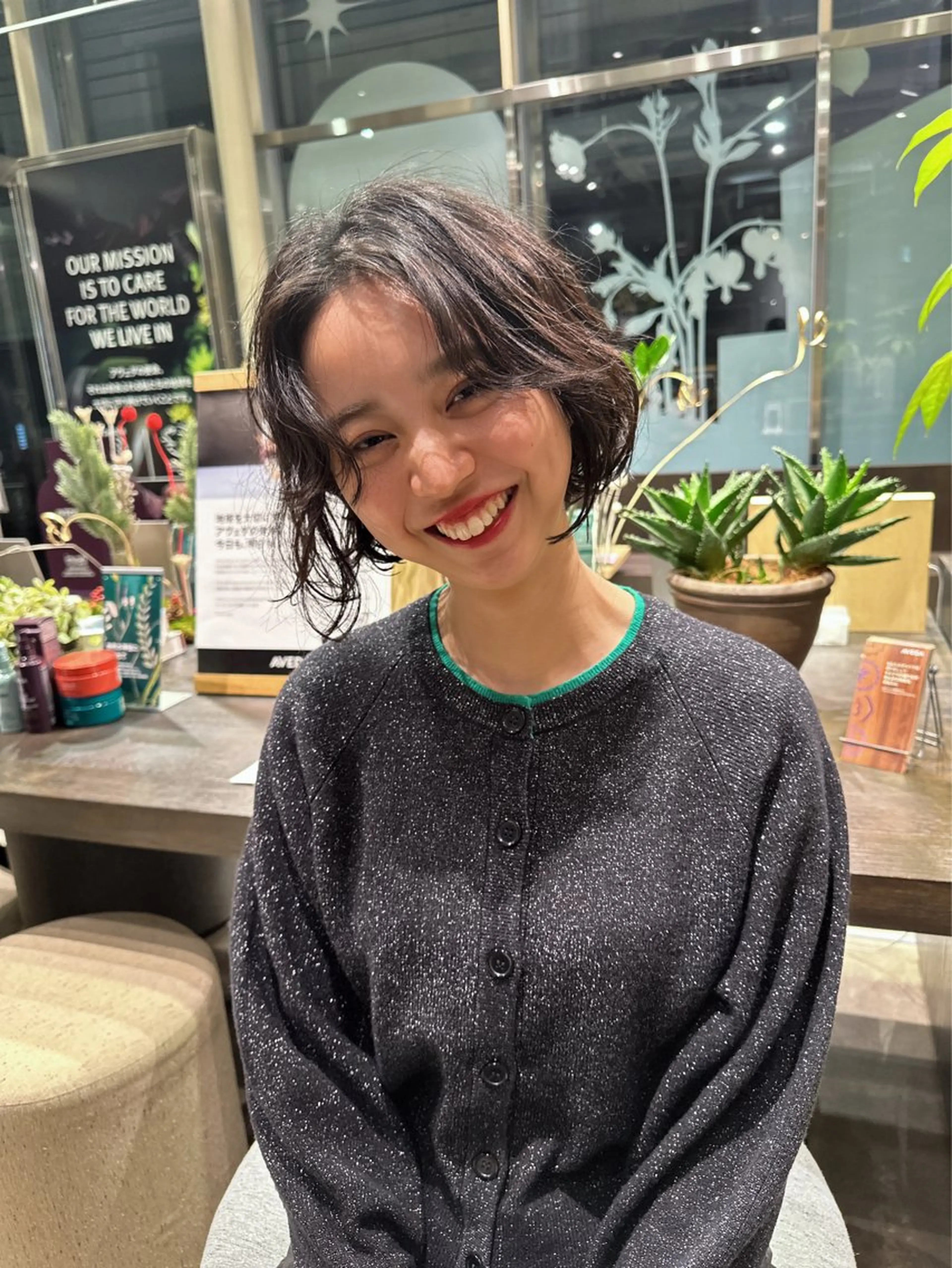 ショート パーマ AVEDA Lifestyle  Salon & Spa 南青山所属・🌿カットモデル募集 🌿rinonのヘアスタイル