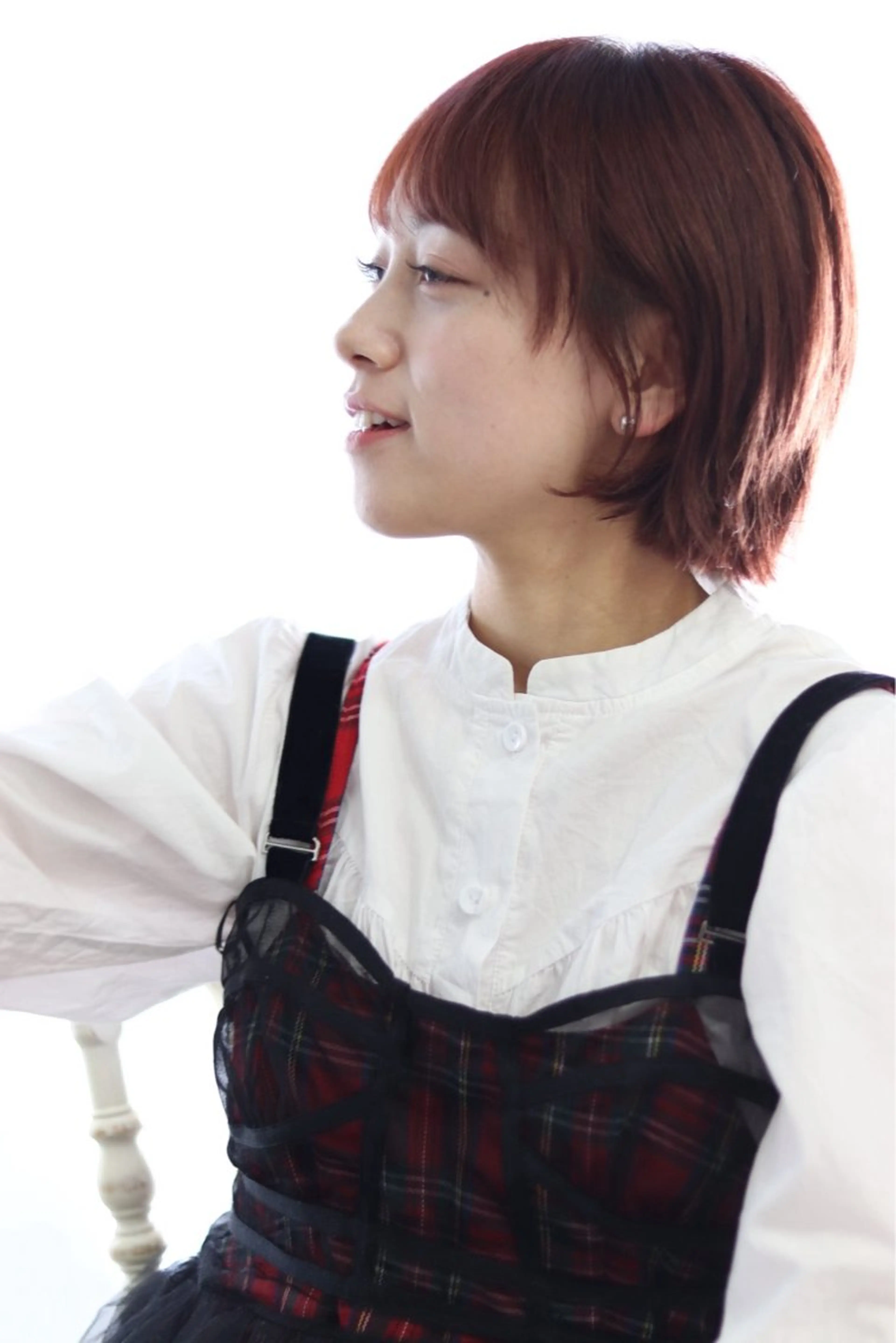 ショート ツヤ感ナチュラル 野口晴菜のヘアスタイル